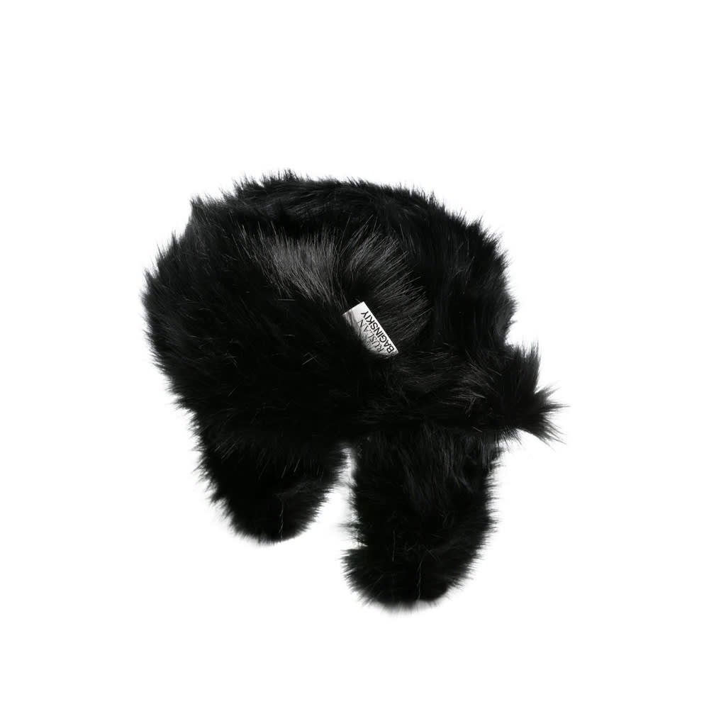 Ruslan Baginskiy Fluffy Ear-flap Hat In Black