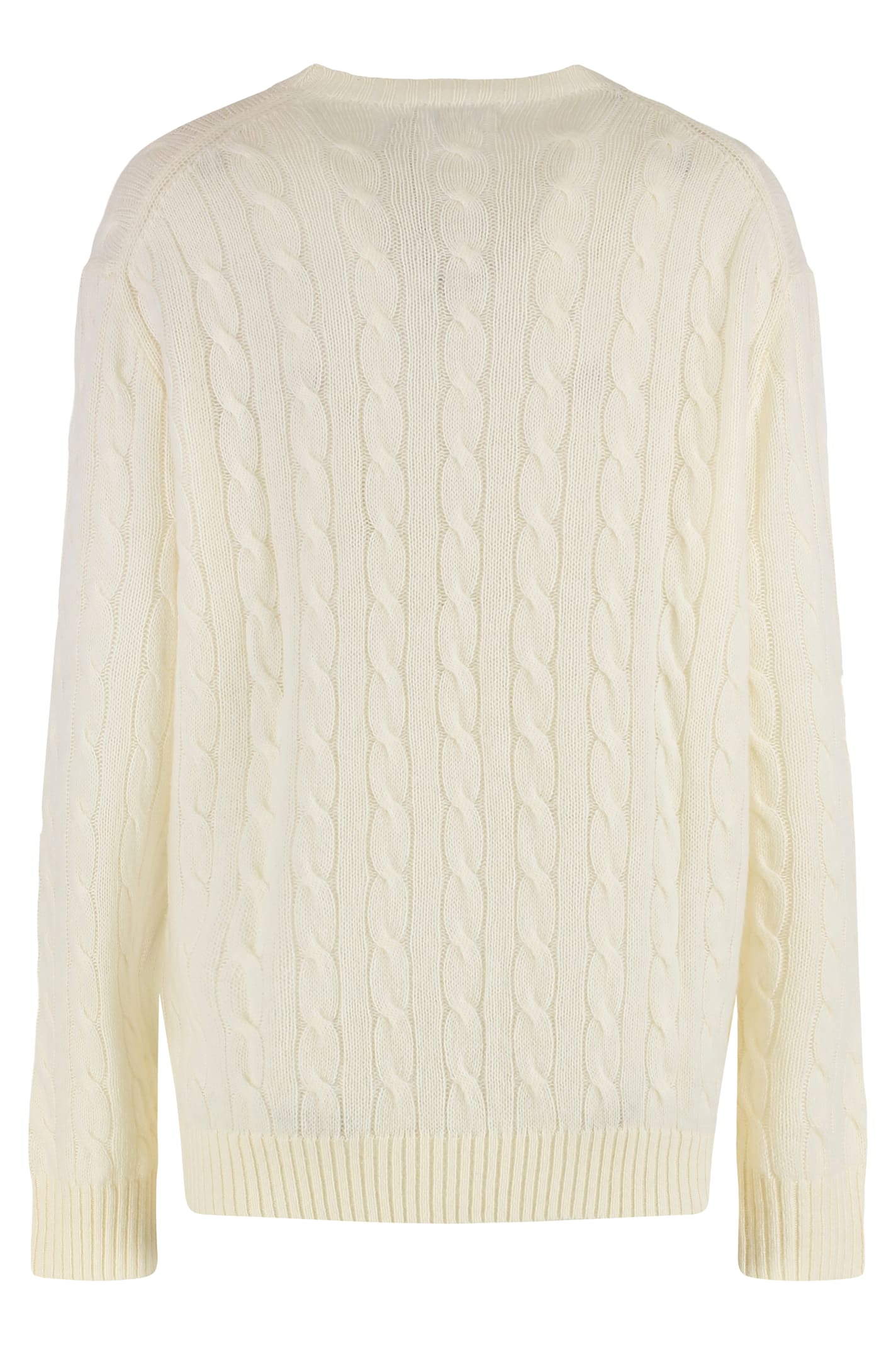 Polo Ralph Lauren Cable Knit Sweater In Neutral