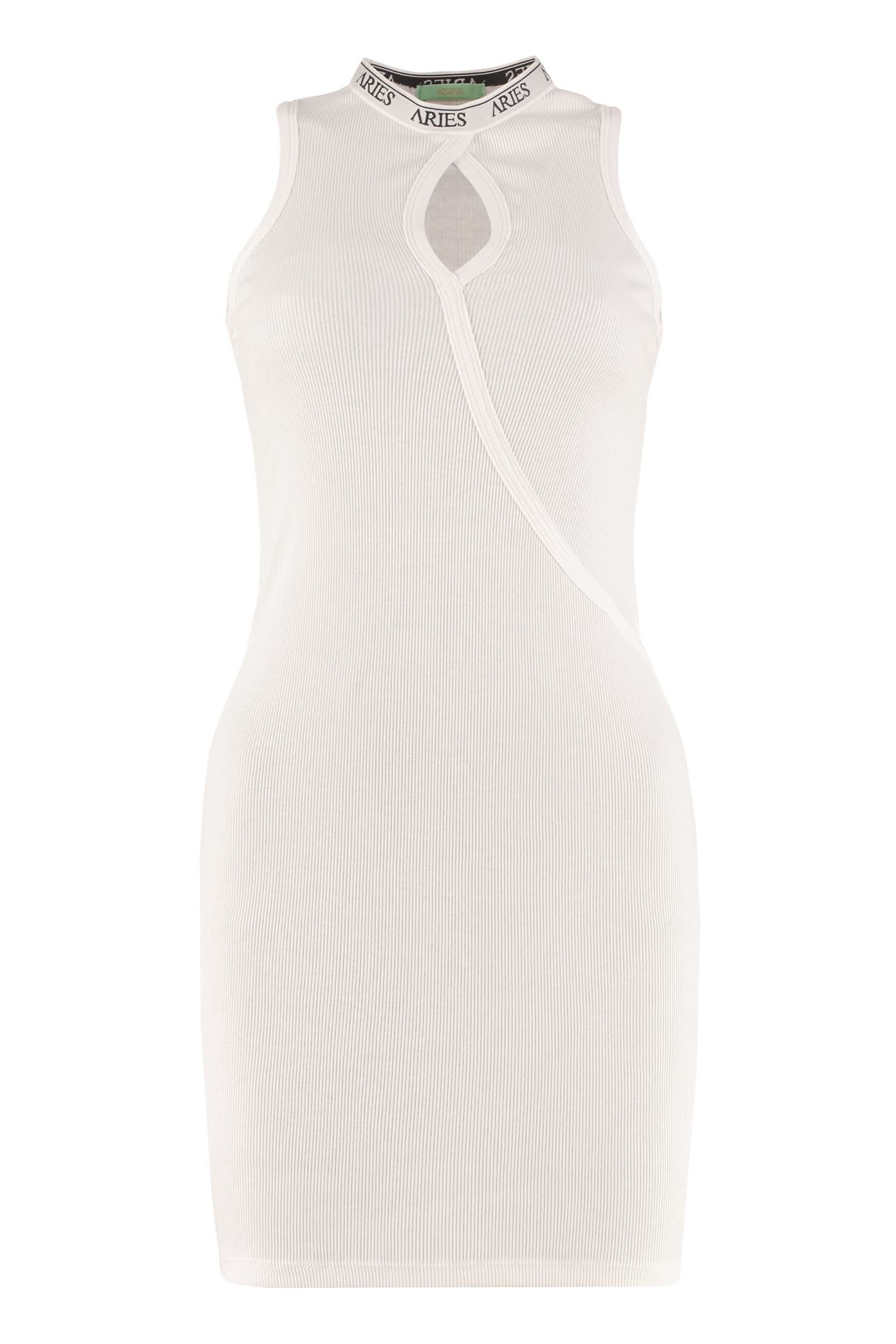 Aries Cotton Mini-dress In White