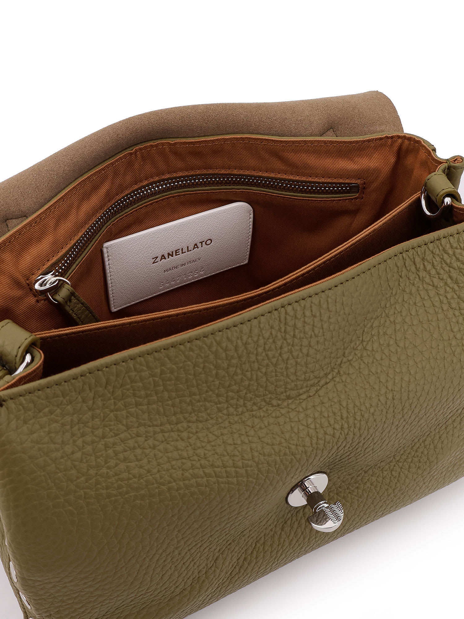 Zanellato Postina S Leather Crossbody Bag In Green