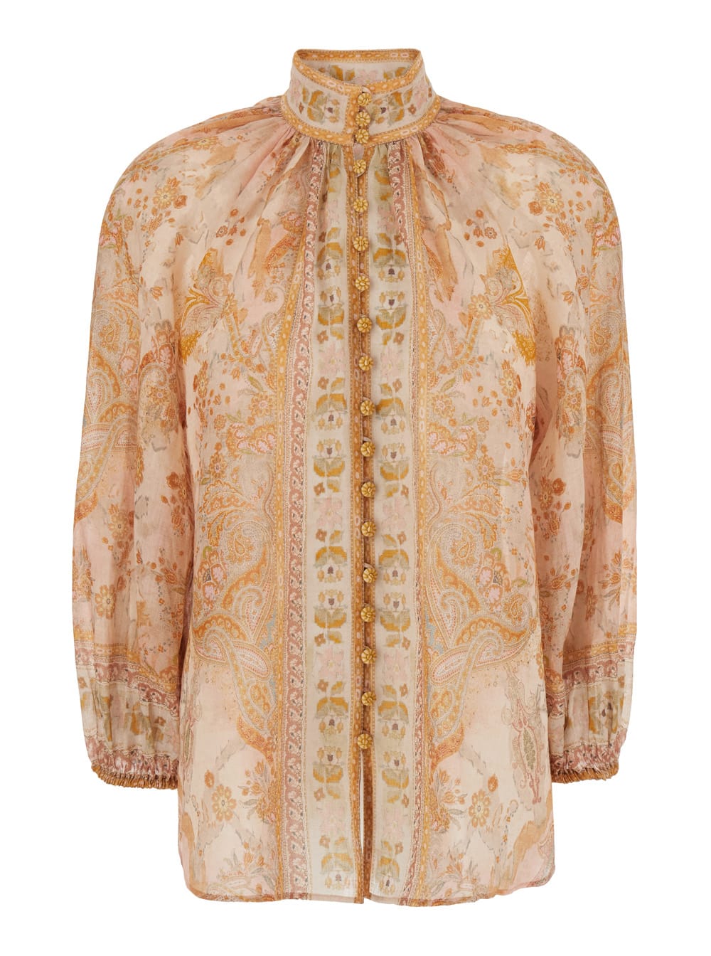 Shop Zimmermann Pink Top In Multicolor