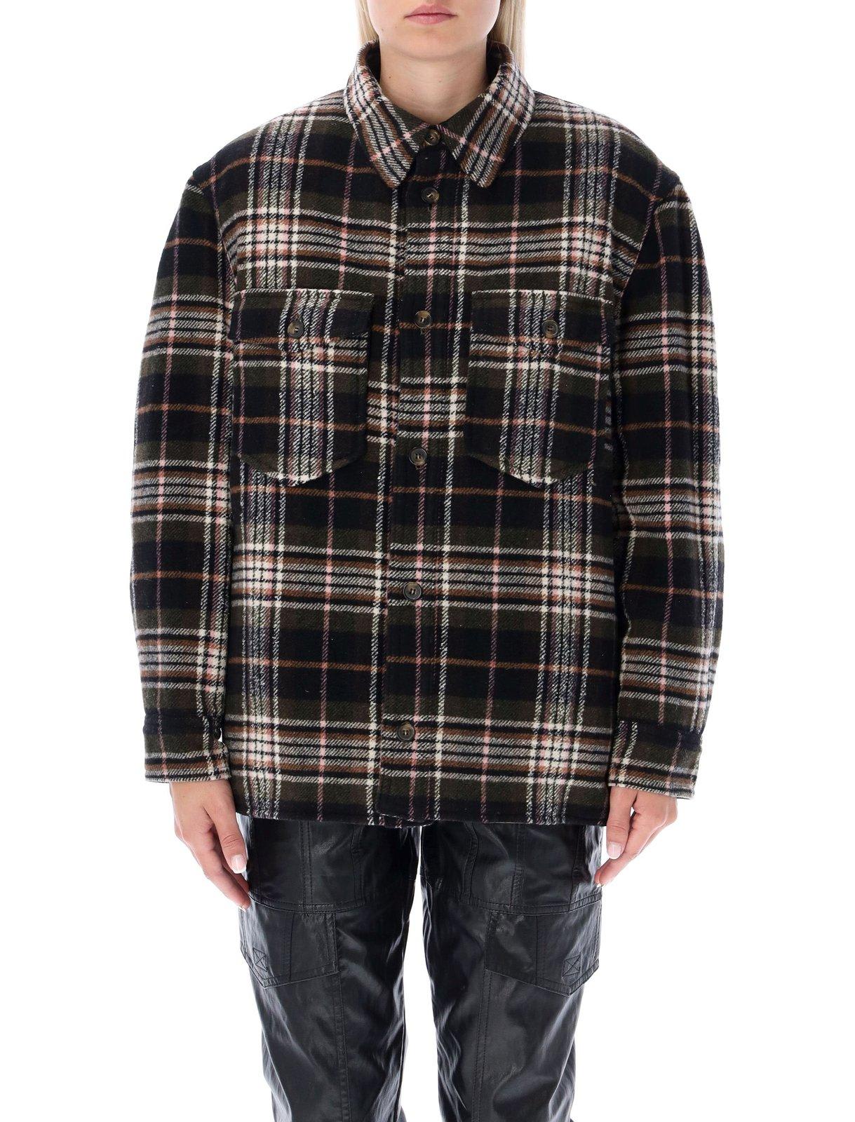 Isabel Marant Étoile Every Padded Oversized Coat In Military Green