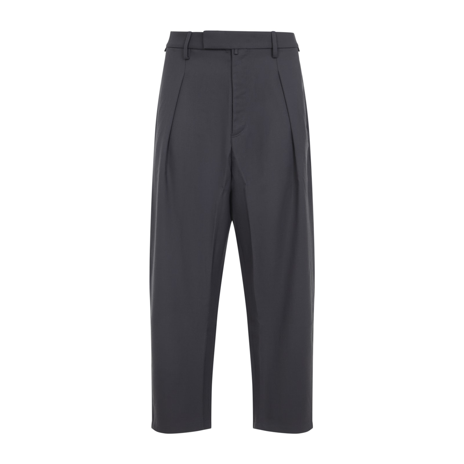Mordecai Pleated Side-stripe Trousers In Gray