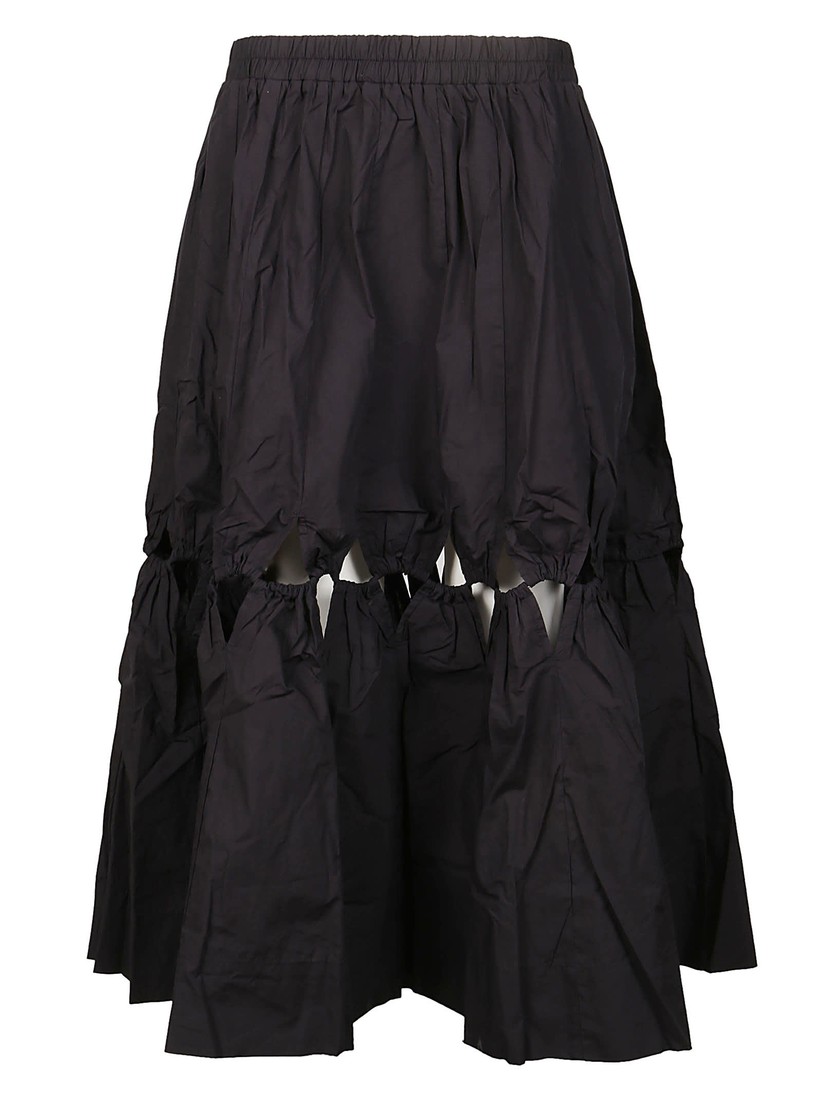 Sea New York Steph Cotton Cut Out Skirt In Black