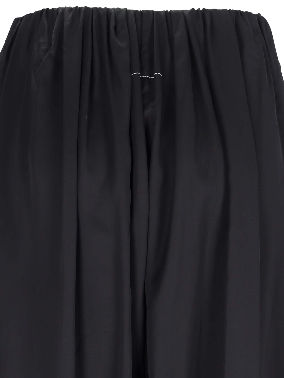 Shop Mm6 Maison Margiela Wide Pants In Black