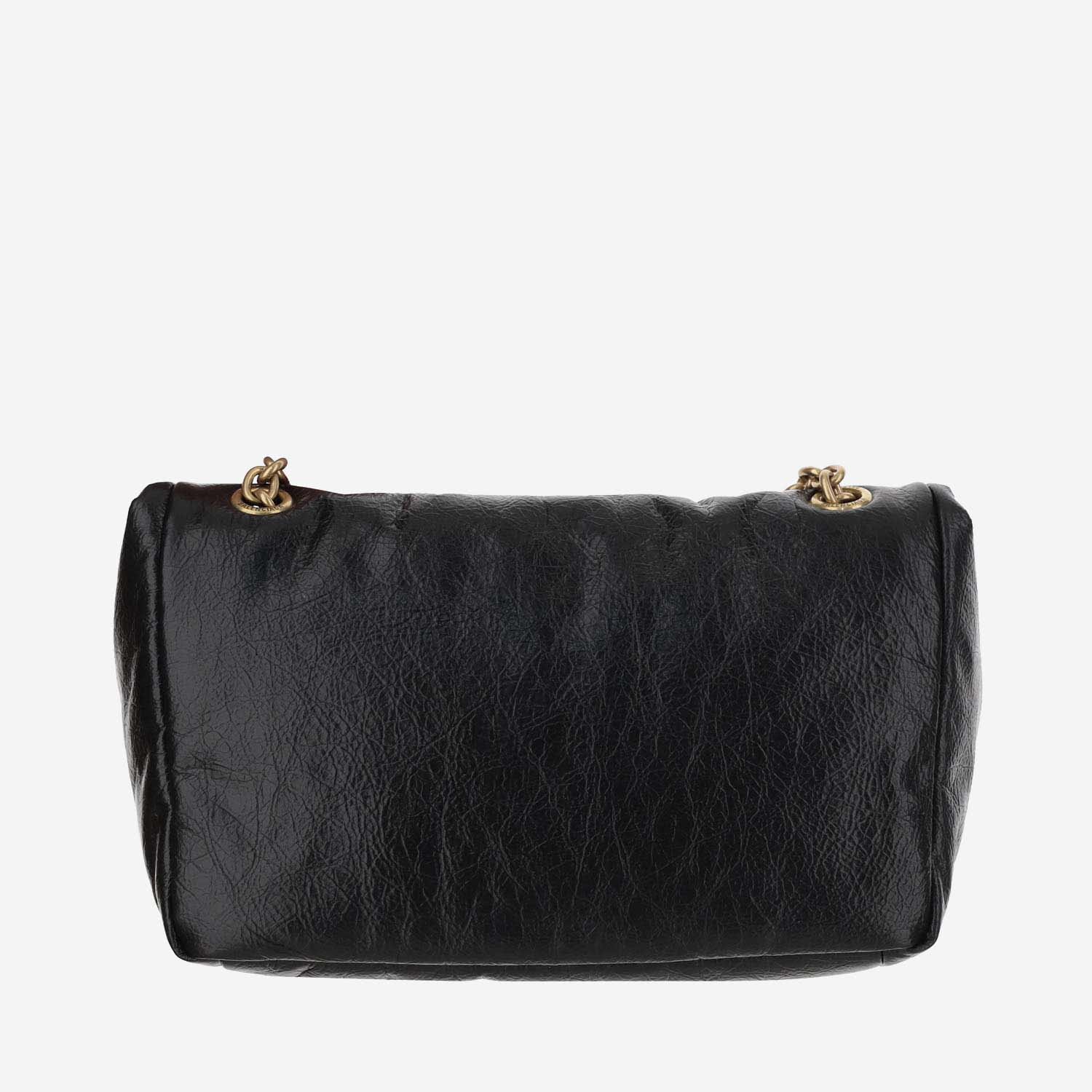 Shop Balenciaga Monk Small Leather Shoulder Bag In Black