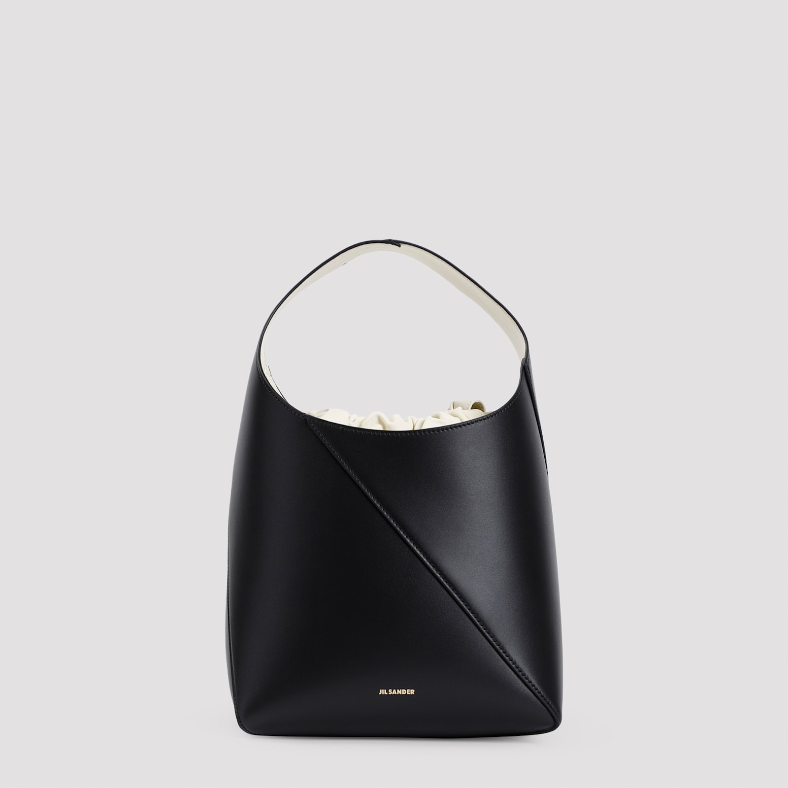 Shop Jil Sander Vertigo Hobo Bag In Black