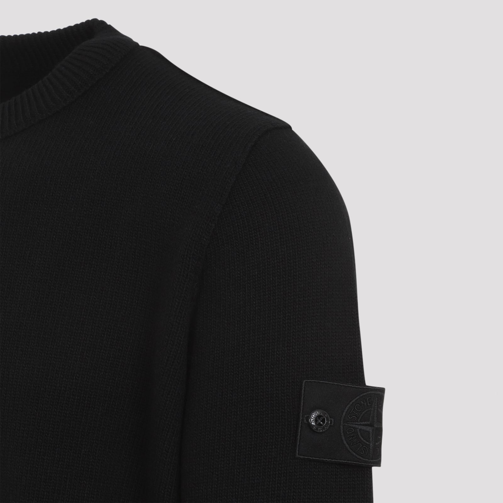 Shop Stone Island Rws Sweater In Black