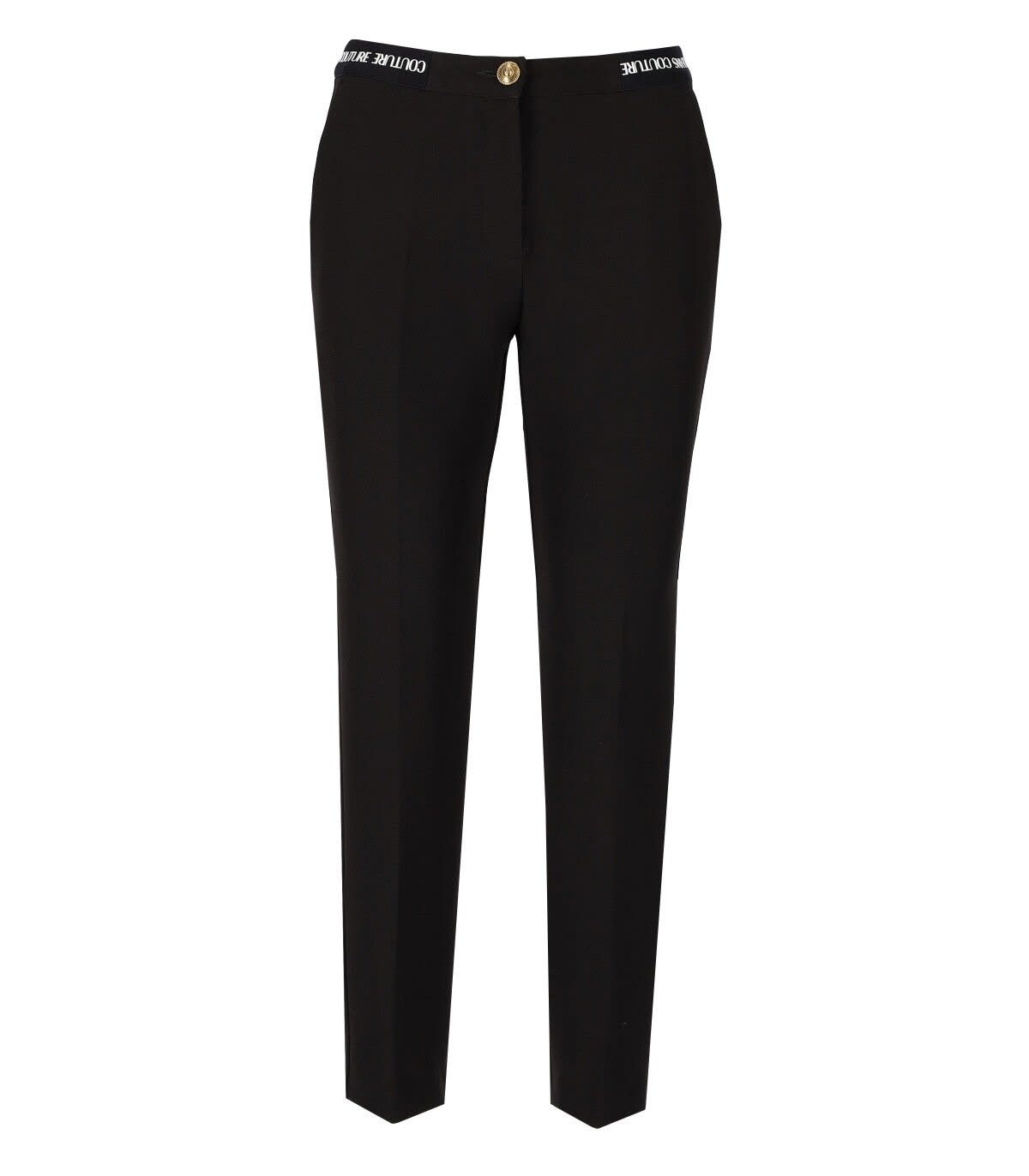 Versace Jeans Couture Cady Bistretch Black Cigarette Trousers