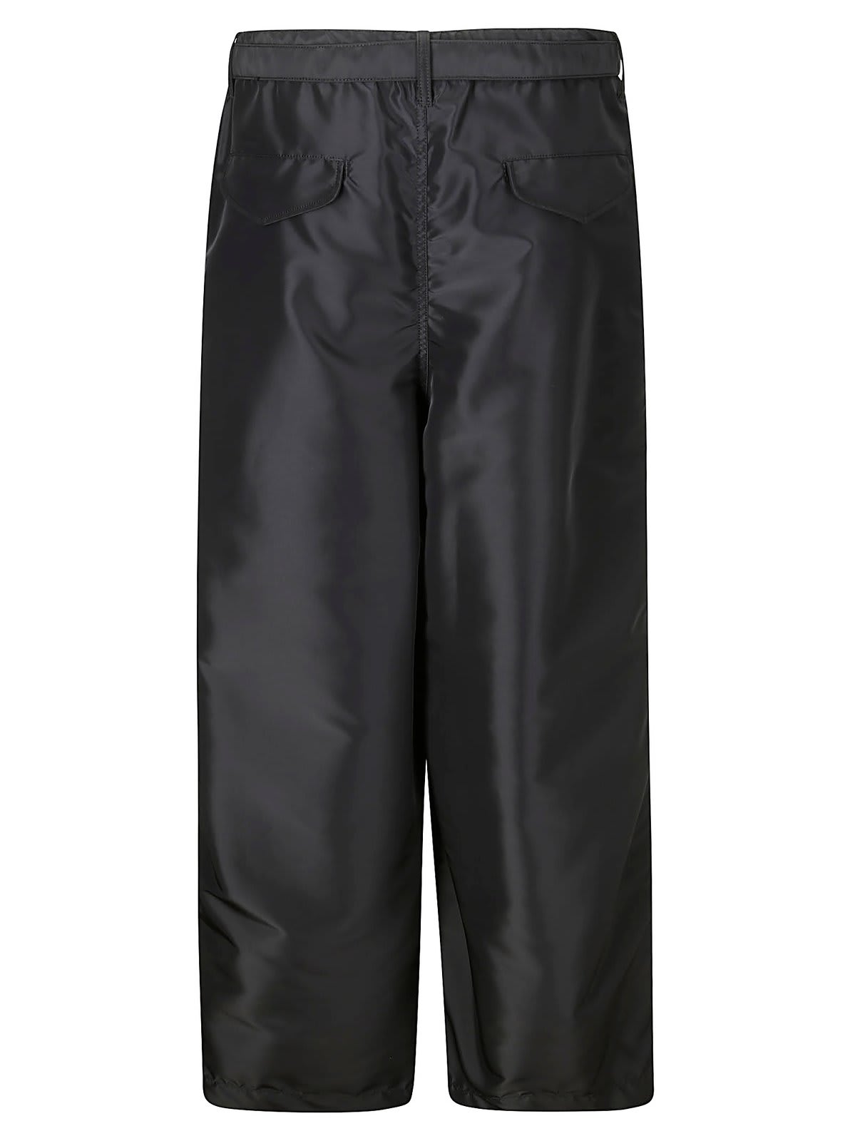 Shop Sacai Straight Leg Twill Pants In Nero