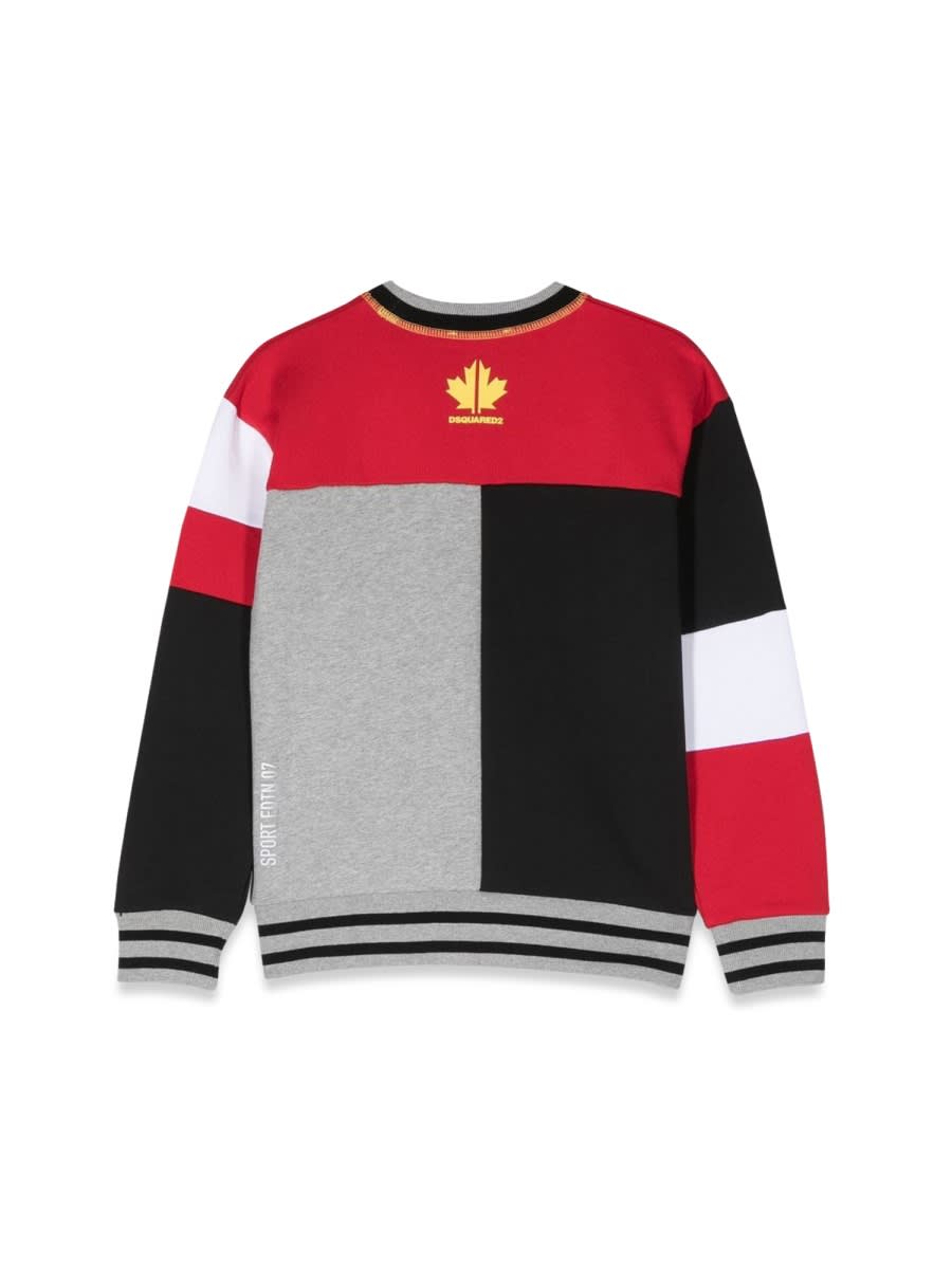 DSQUARED2 07 SLOUCH FIT CREWNECK SWEATSHIRT