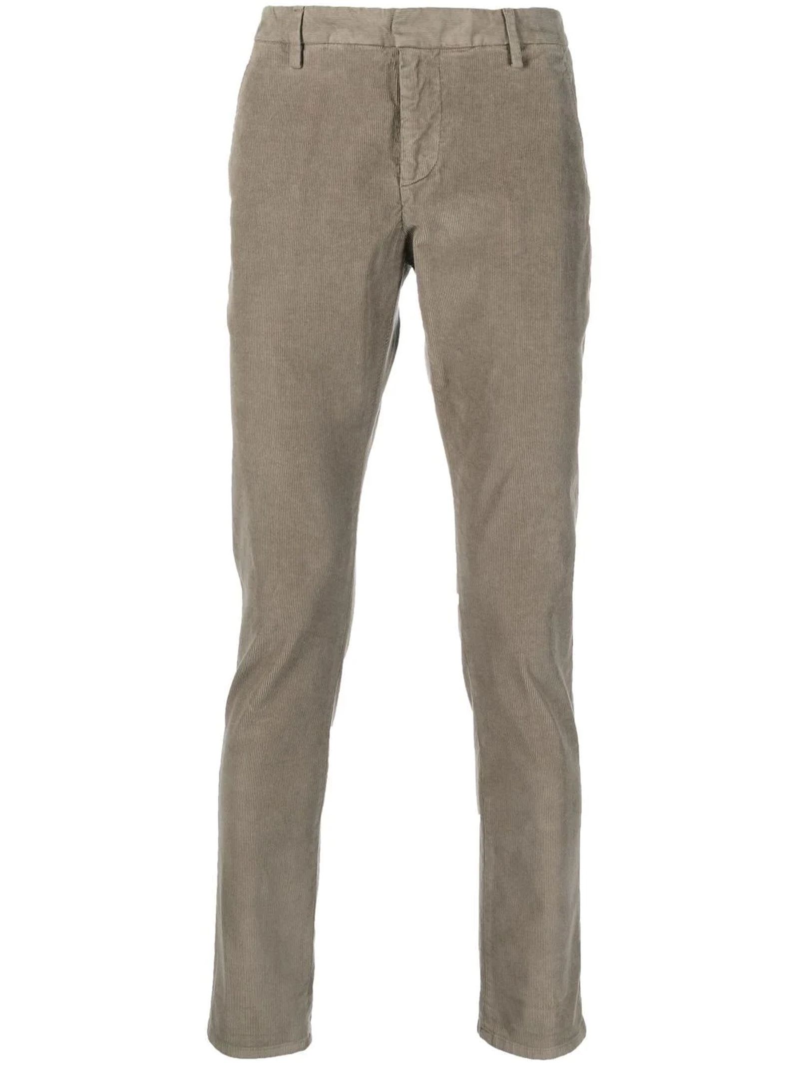 Dondup Green Stretch-cotton Trousers