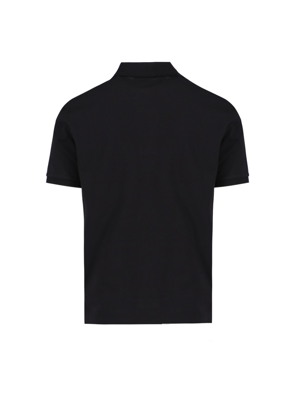 Shop C.p. Company Stretch Piquet Regular Polo Shirt In Black