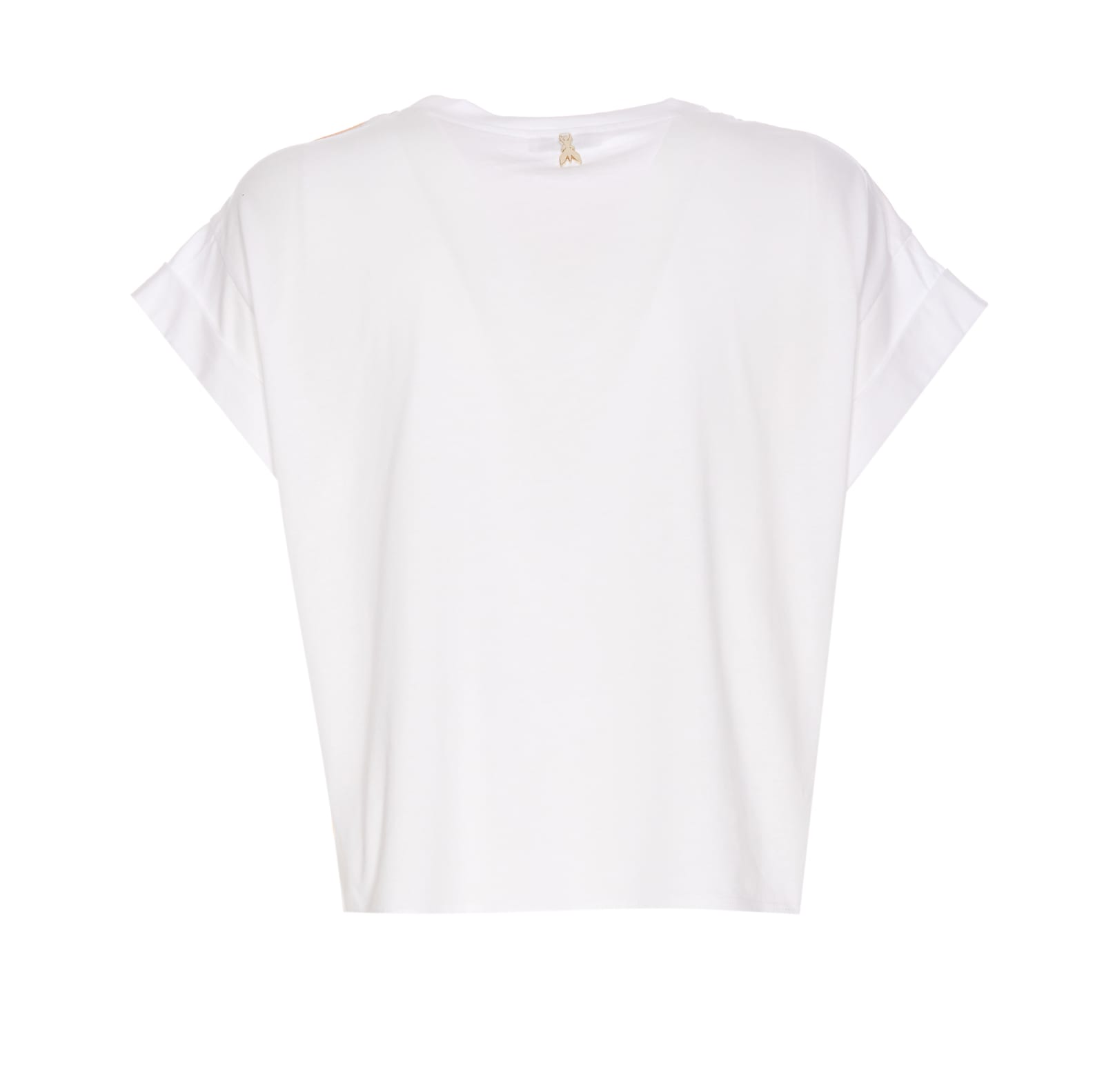 Shop Patrizia Pepe Sequins T-shirt In White