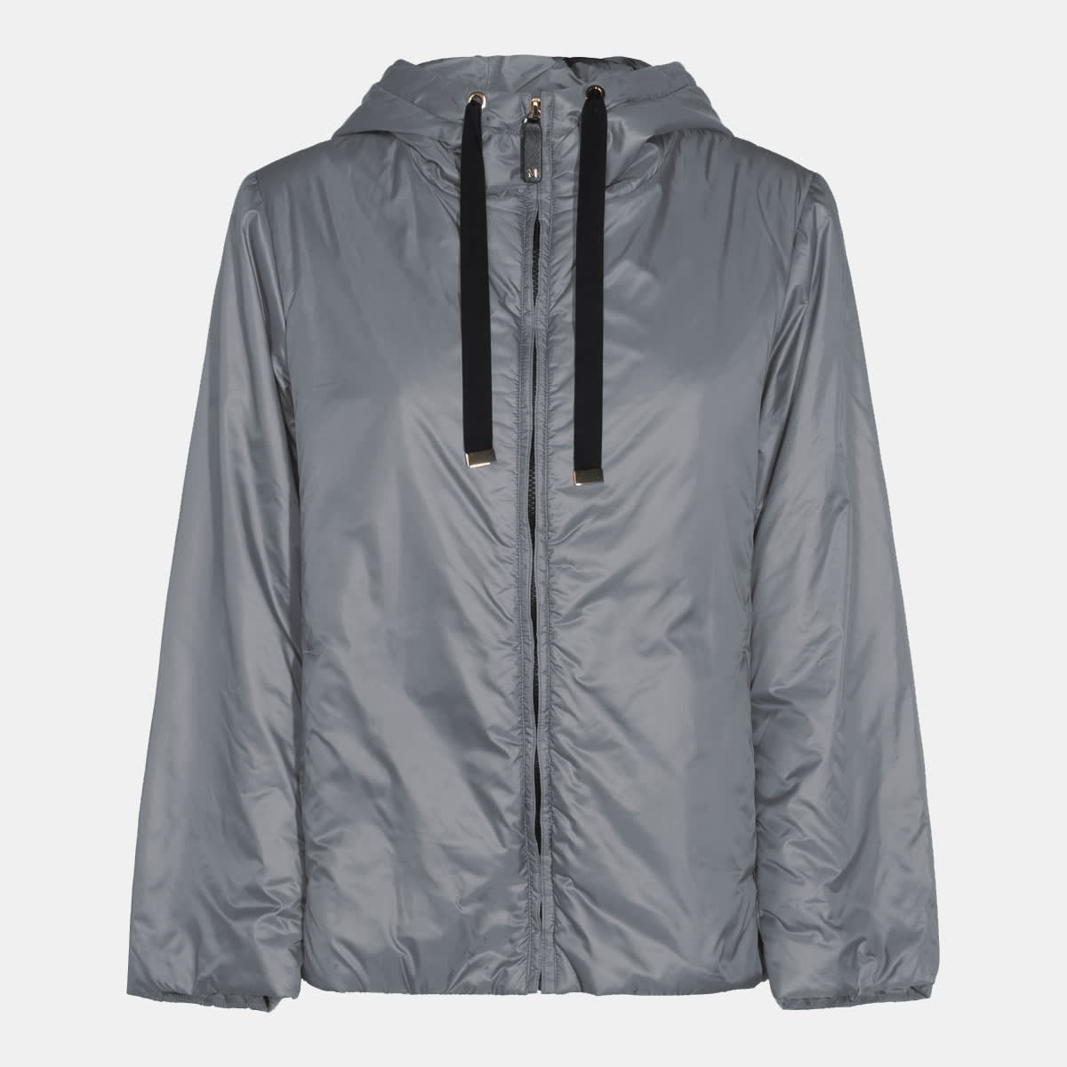 Max Mara The Cube Grey Down Jacket In Gray