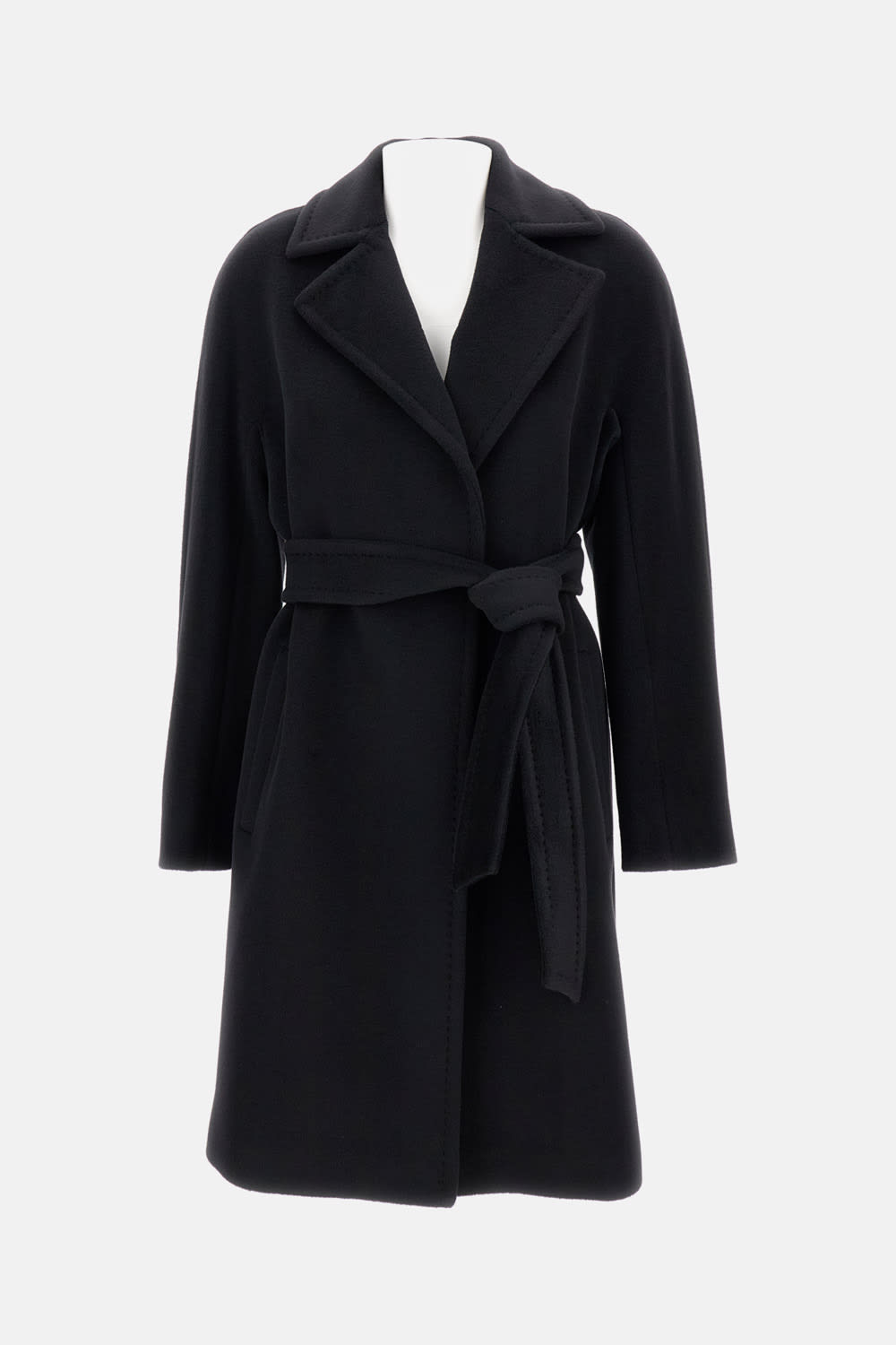 Max Mara Scire Coat In Black