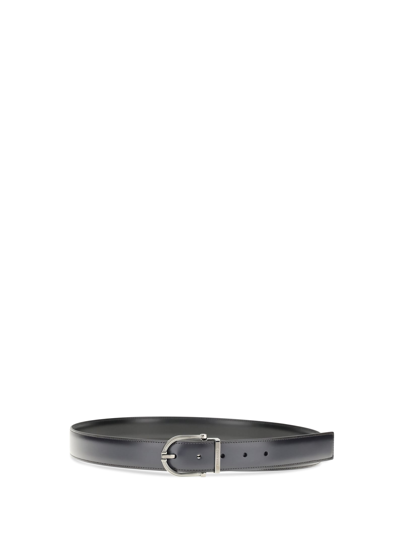 Ferragamo Reversible Leather Belt In Black