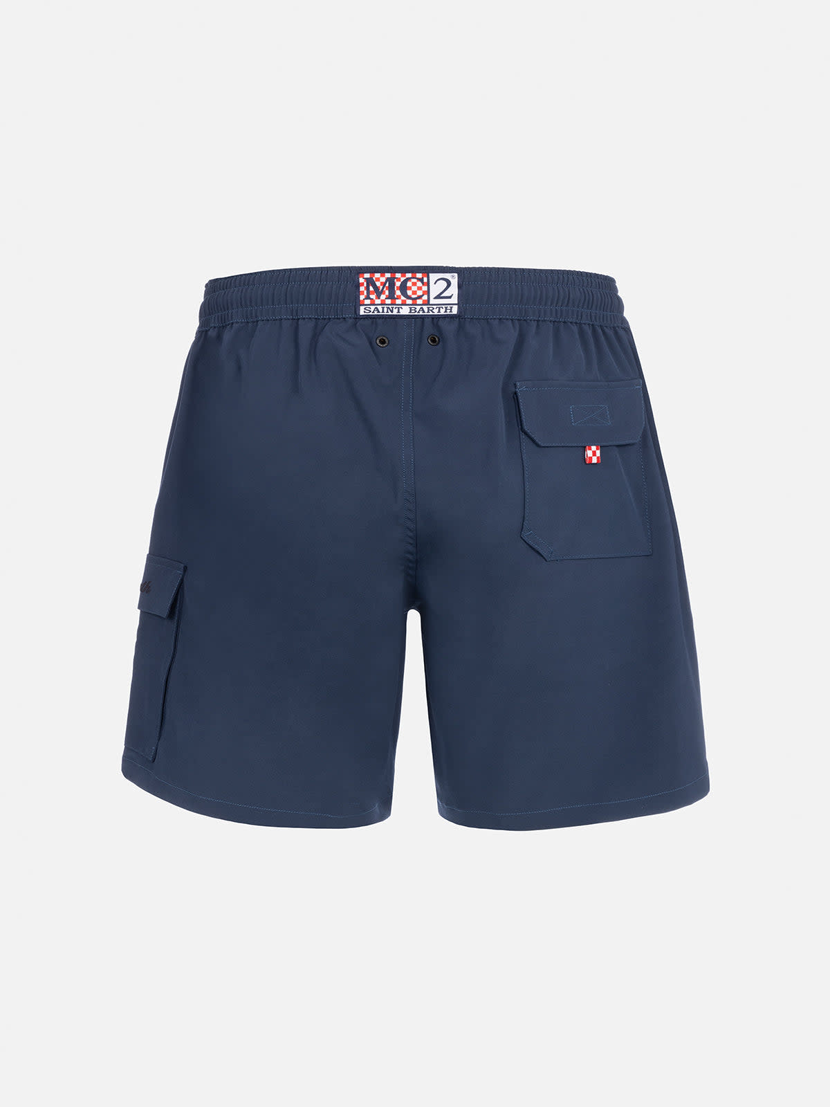 Mc2 Saint Barth Man Blue Comfort Swim Shorts In Blue