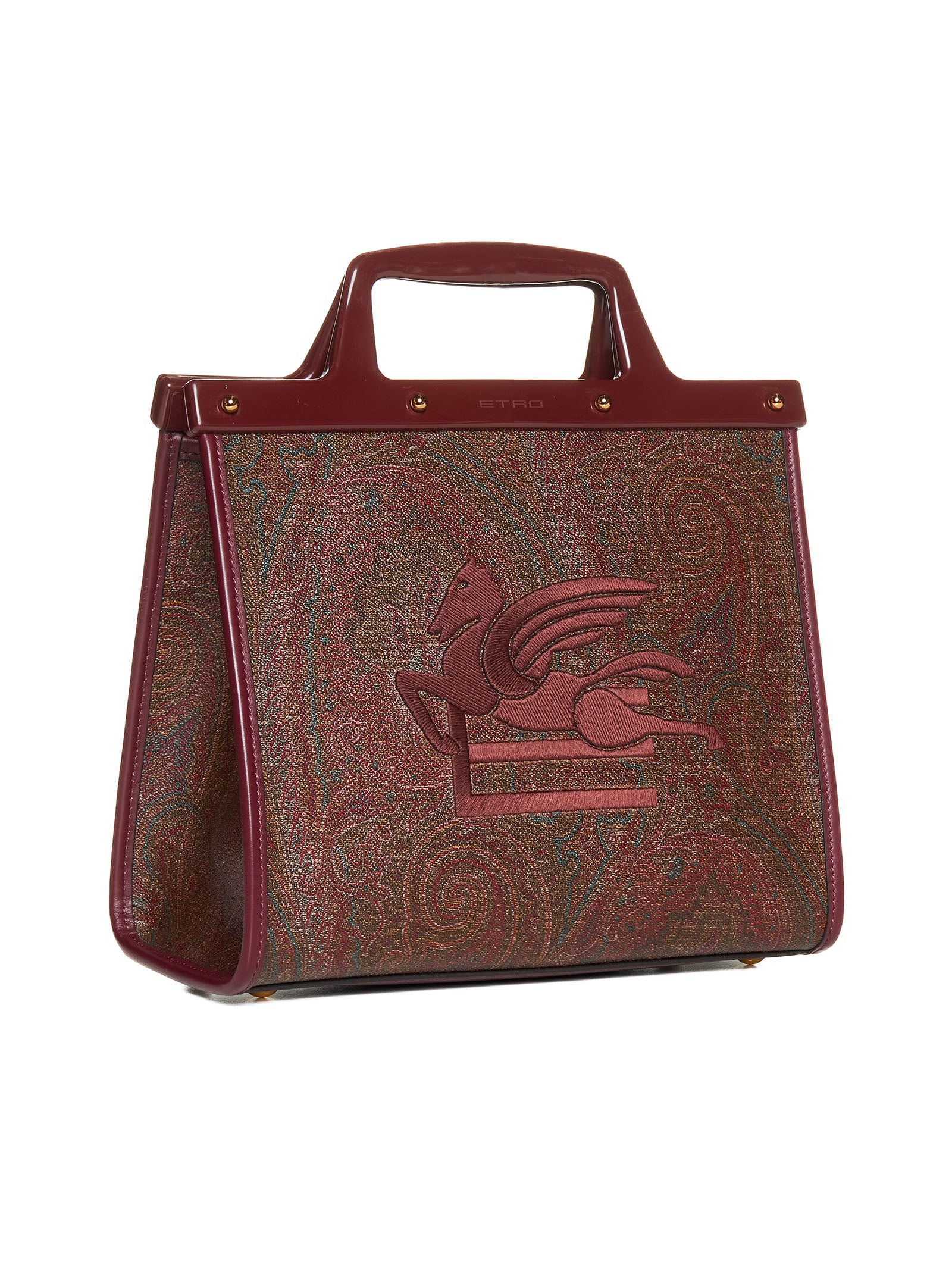 Shop Etro Tote In Bordeaux