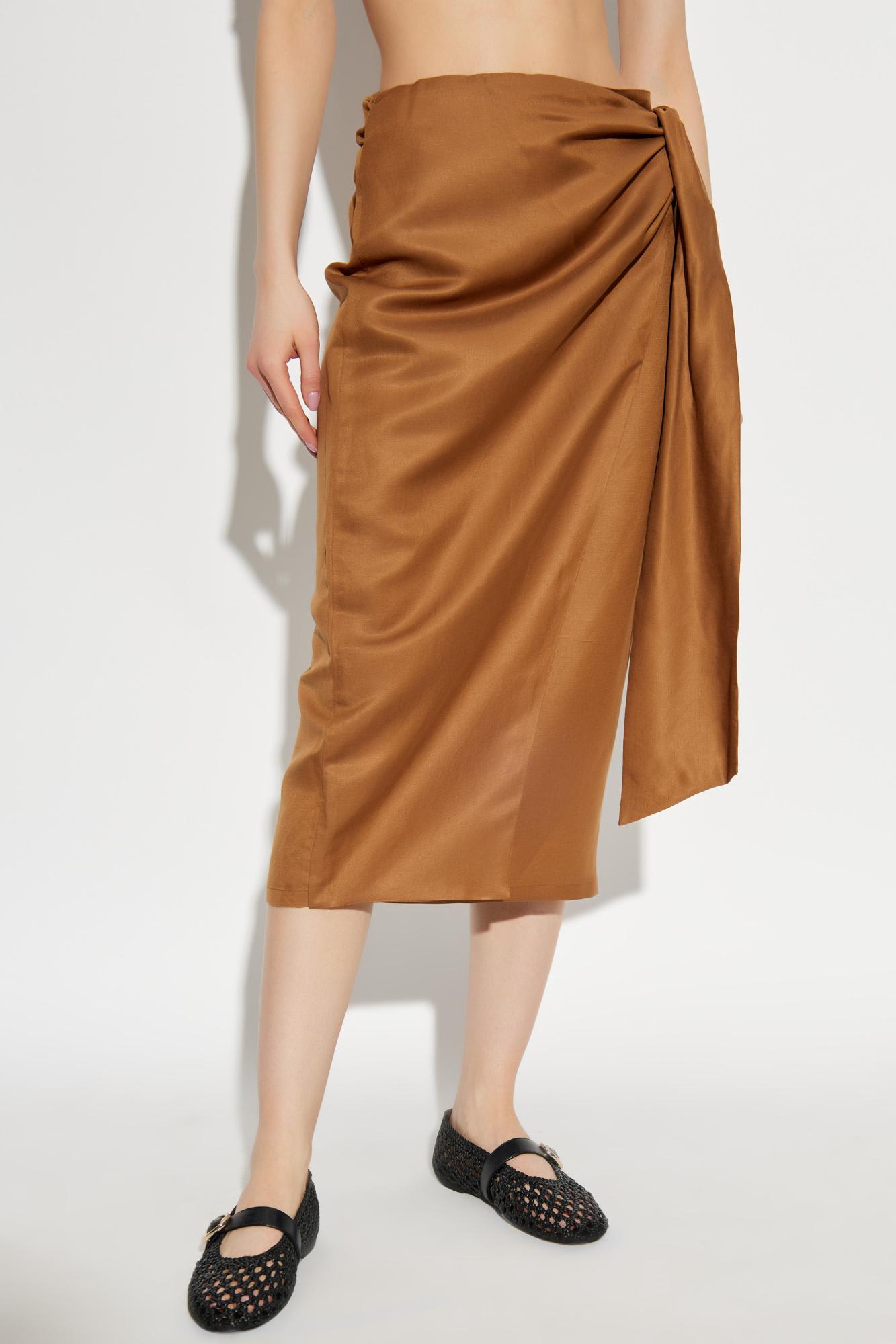 Max Mara Skirt Tequila In Brown