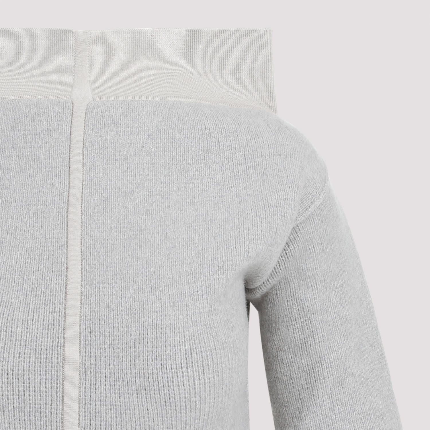 Shop Rick Owens Cowl Pullover In Pearl