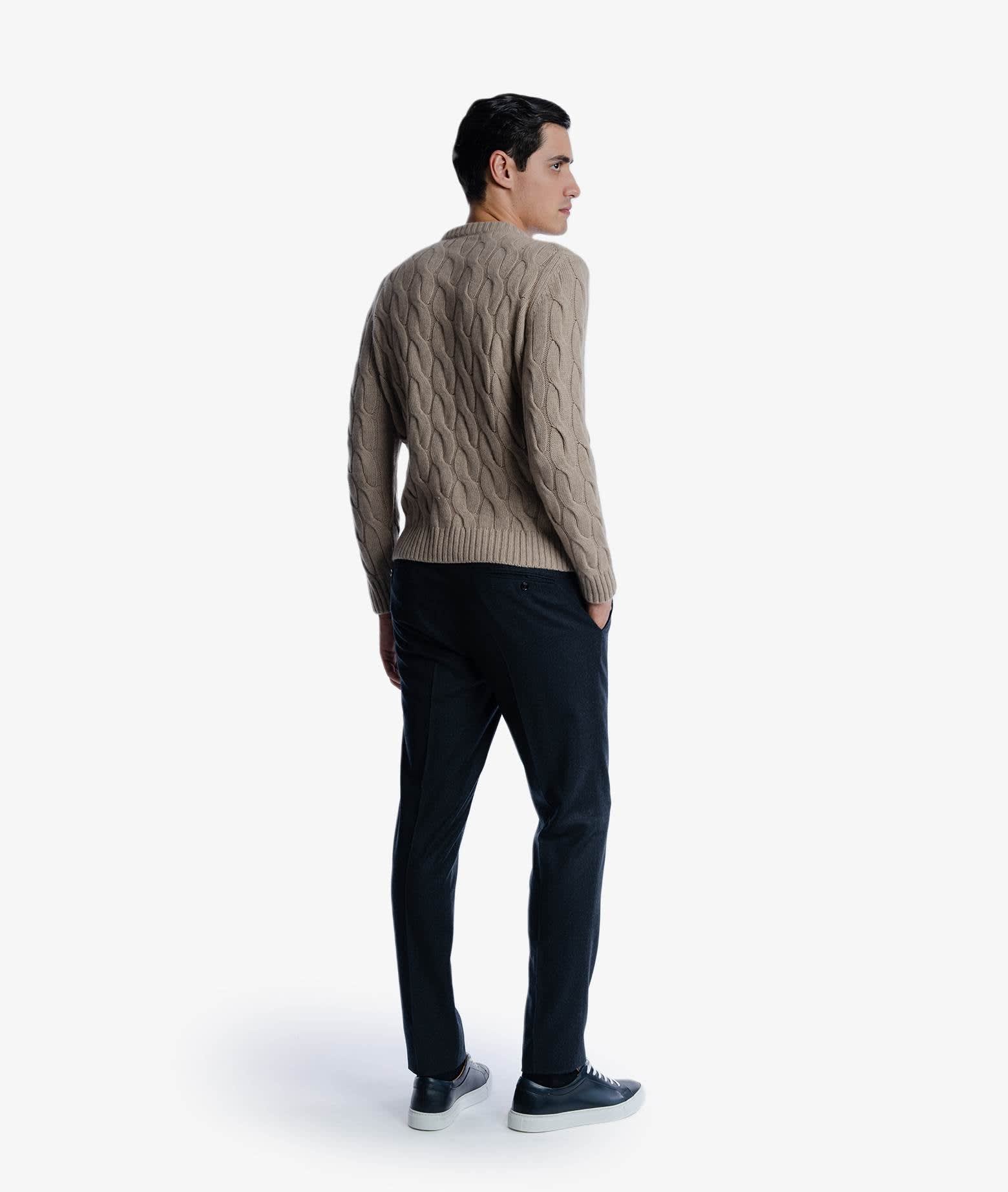 Shop Larusmiani Turtleneck Sweater Col Du Pillon Sweater In Beige