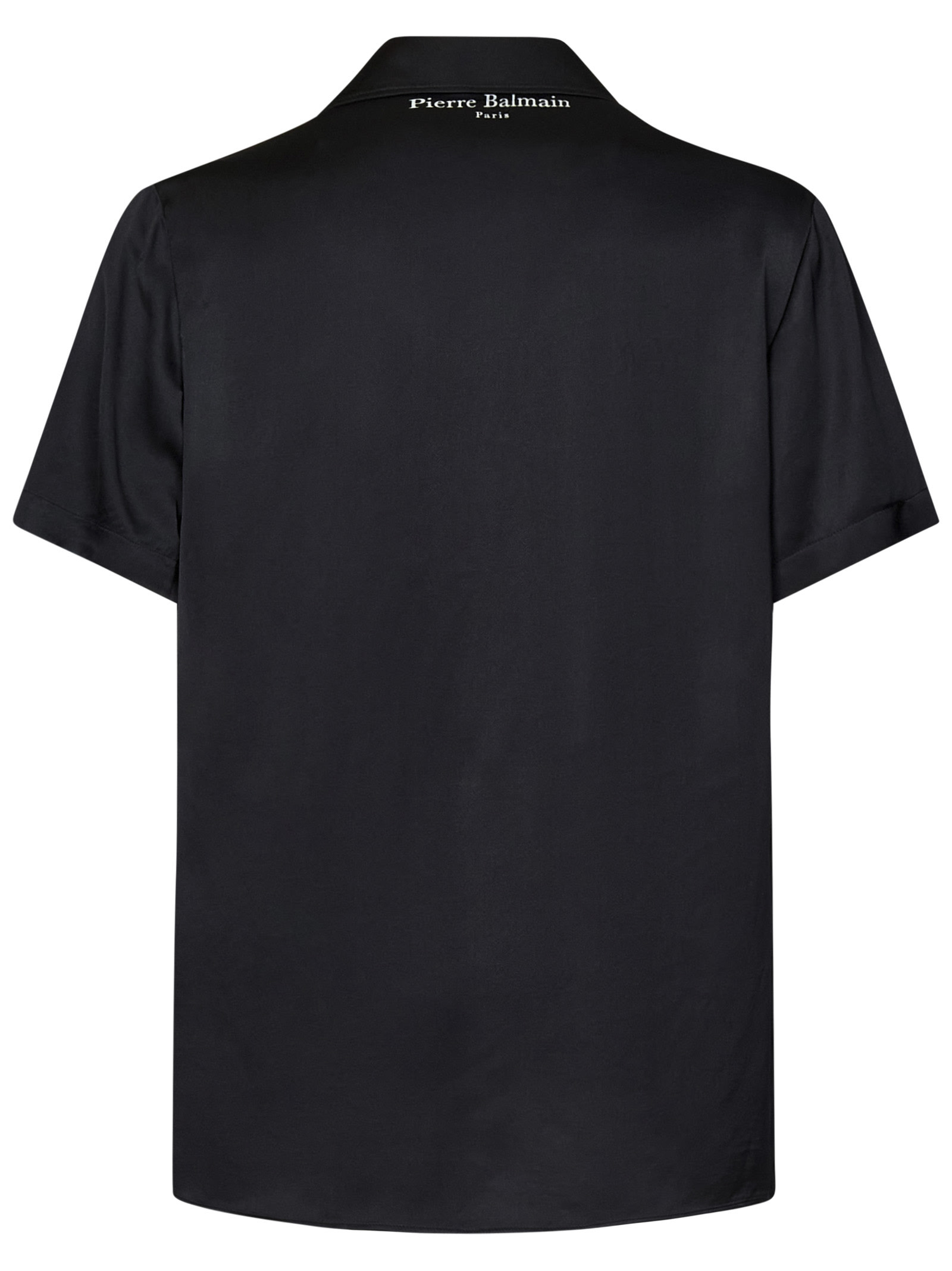 Shop Balmain Shirt In Black/grey