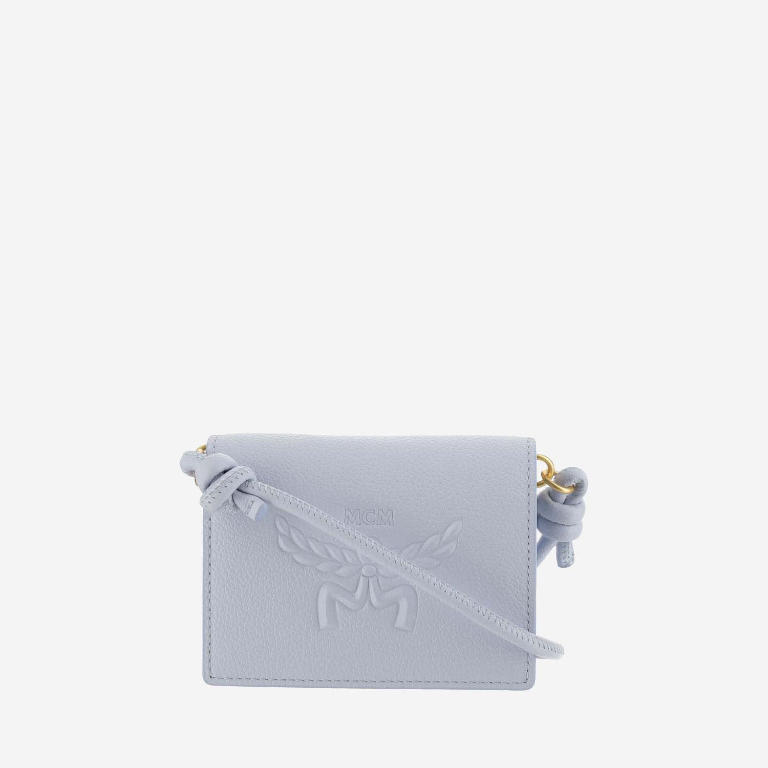 Shop Mcm Himmel Shoulder Wallet In Blue