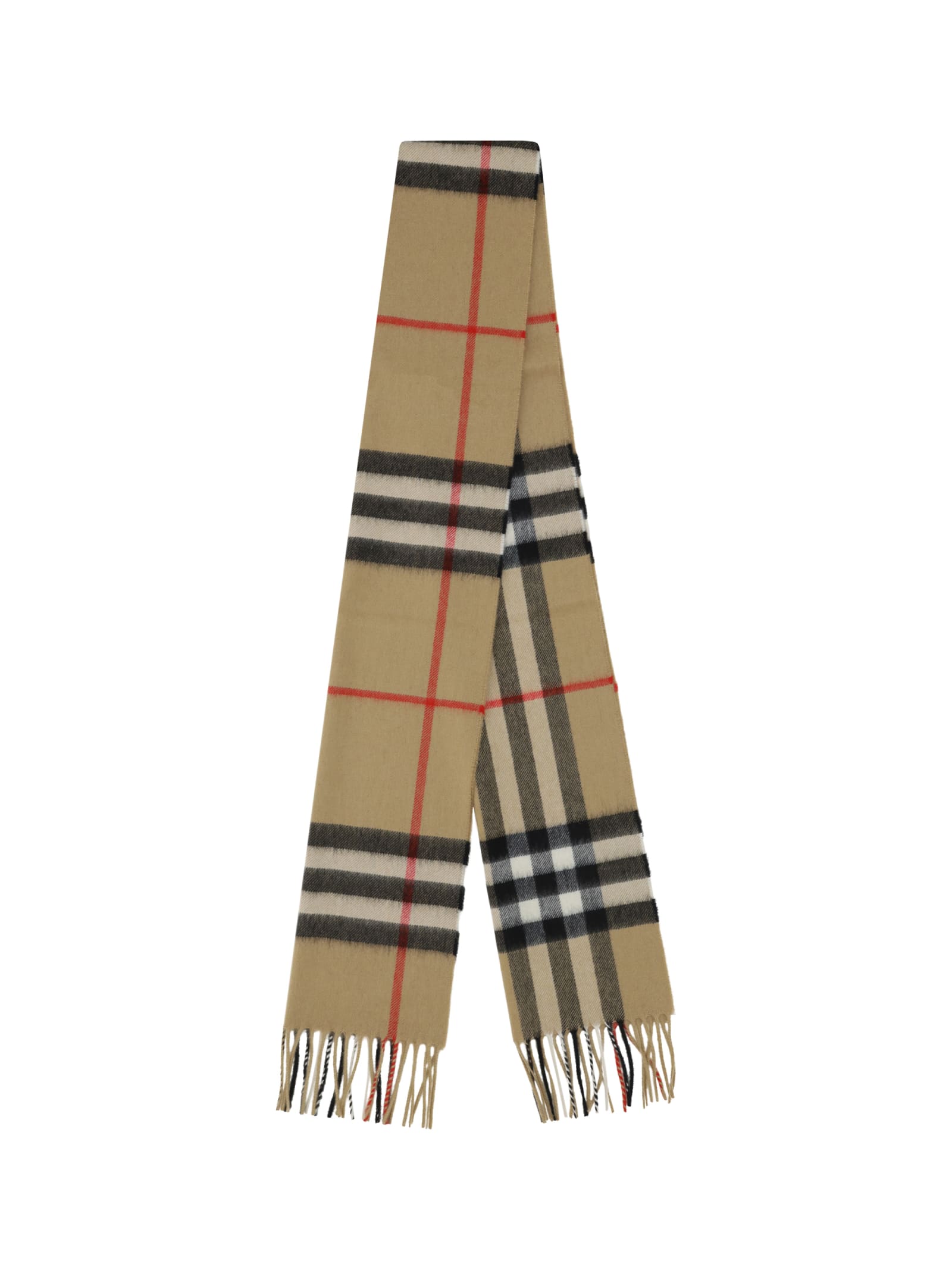 Shop Burberry Scarf In Archive Beige