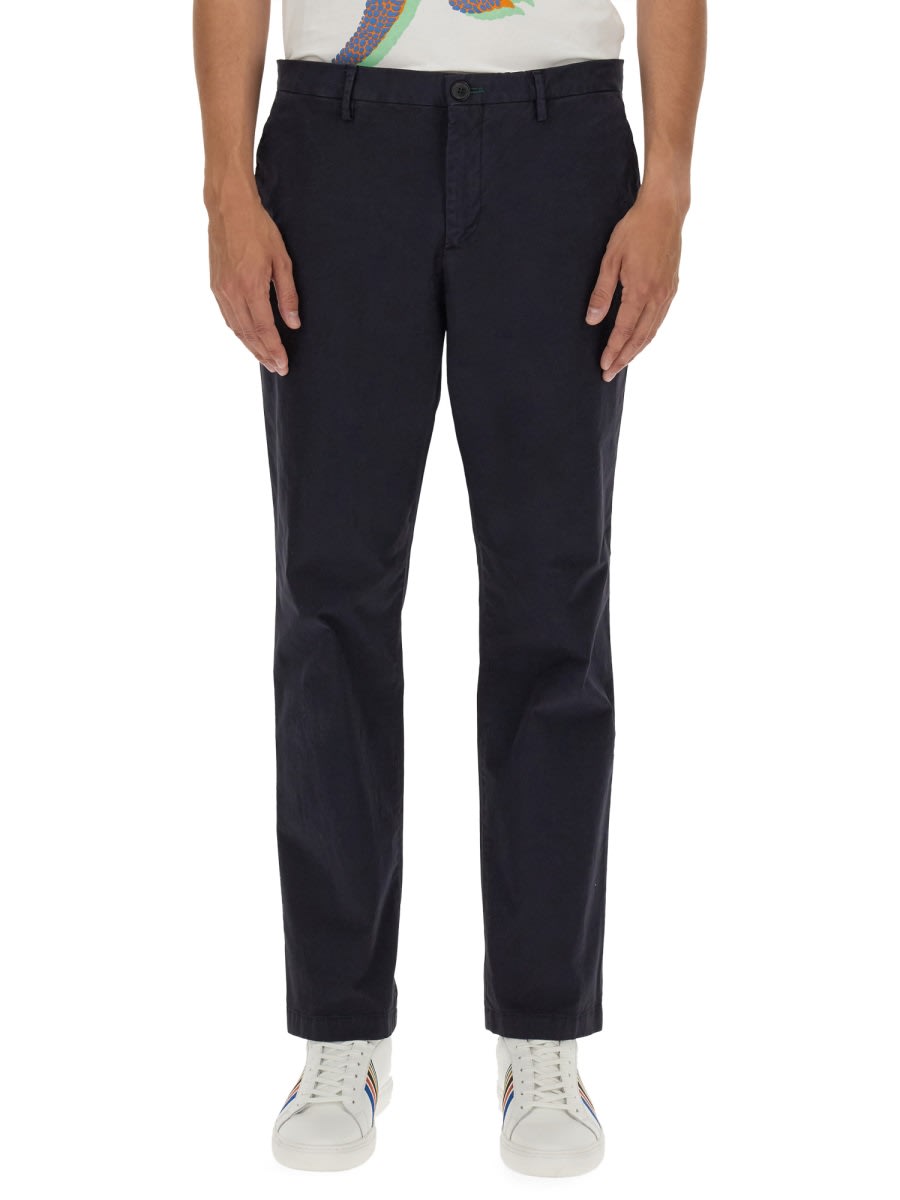 Shop Ps By Paul Smith Regular Fit Pants In Blue