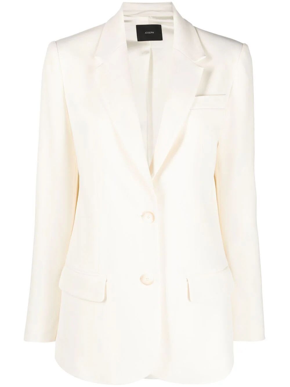 Shop Joseph Jackie Jacket In Comfort Cady In Ivory
