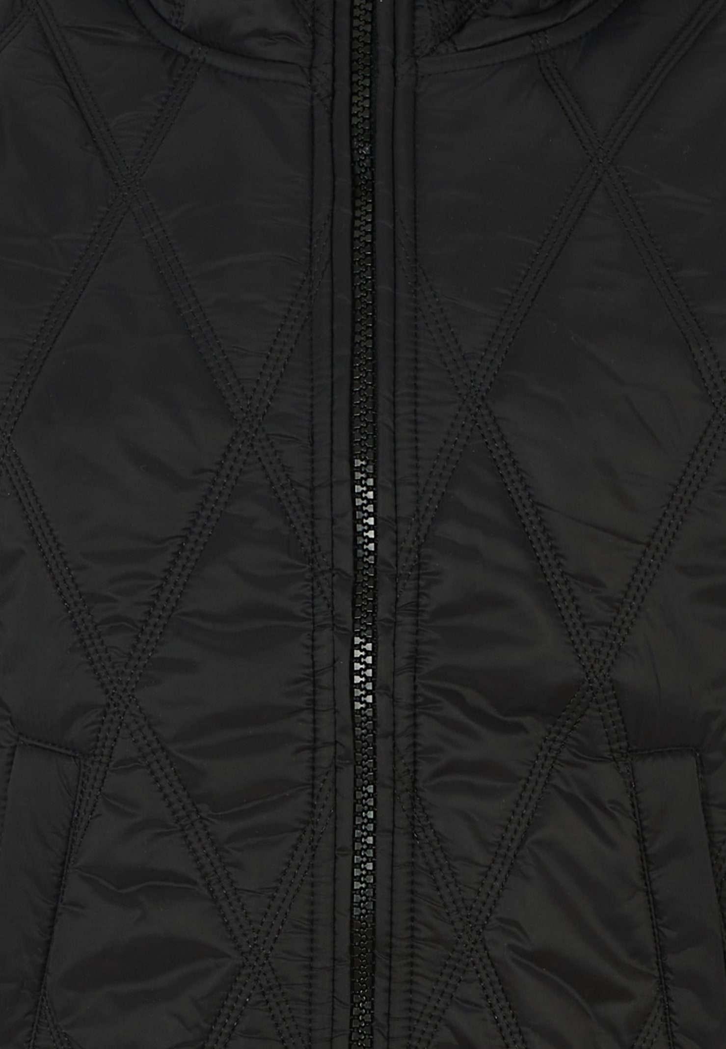 Diesel Black Down Jacket For Boy With Logo In Black
