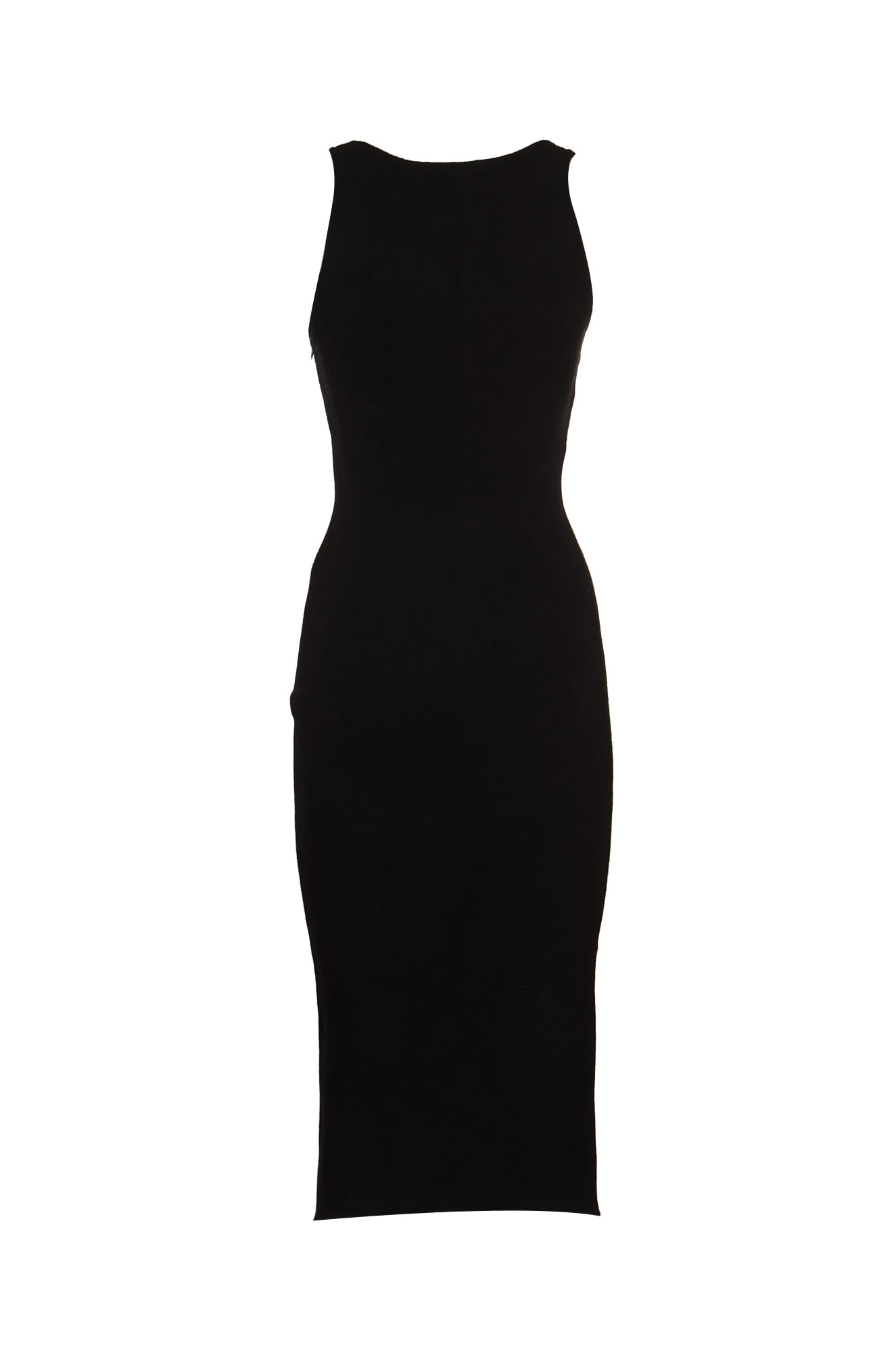 Shop Philosophy Di Lorenzo Serafini Sleeveless Slim Knit Dress In Black