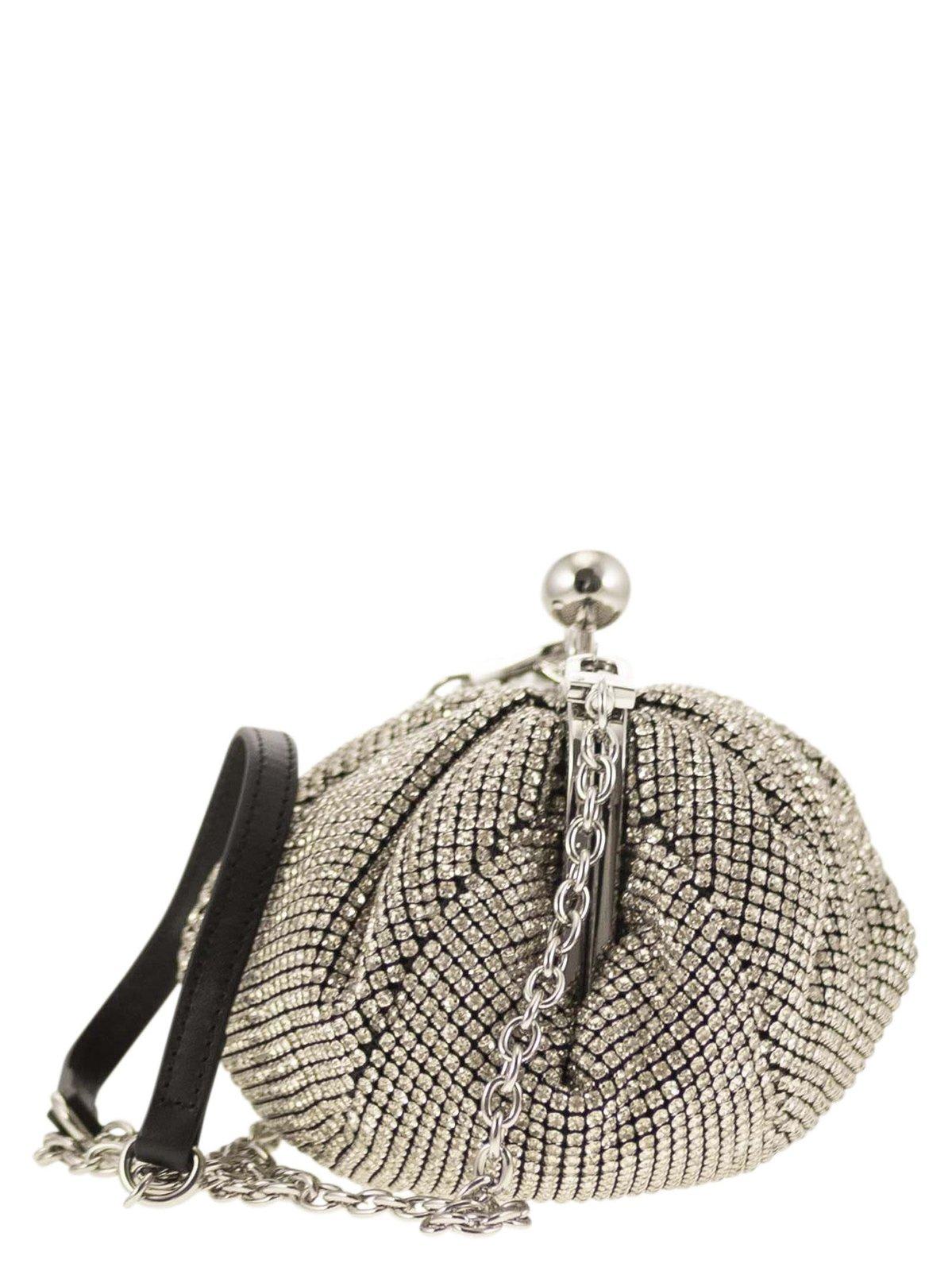 WEEKEND MAX MARA ALL-OVER EMBELLISHED PASTICCINO BAG 