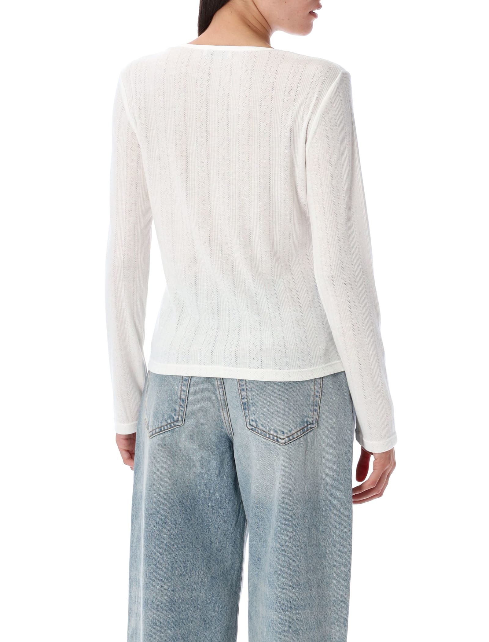 Anine Bing Pia Serafino Ls Top In Multi