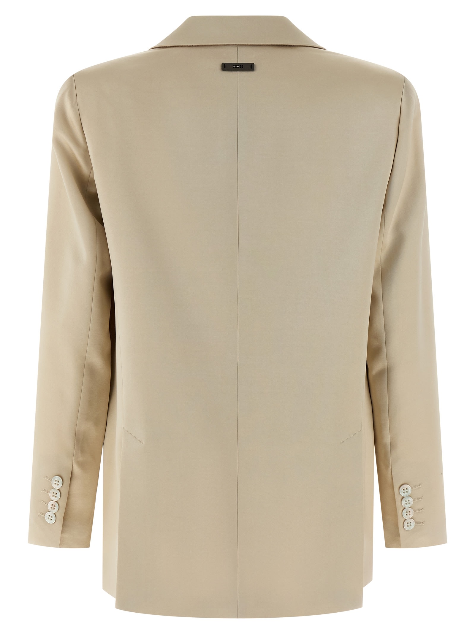 Peserico Satin Blazer Blazers Beige In Neutral