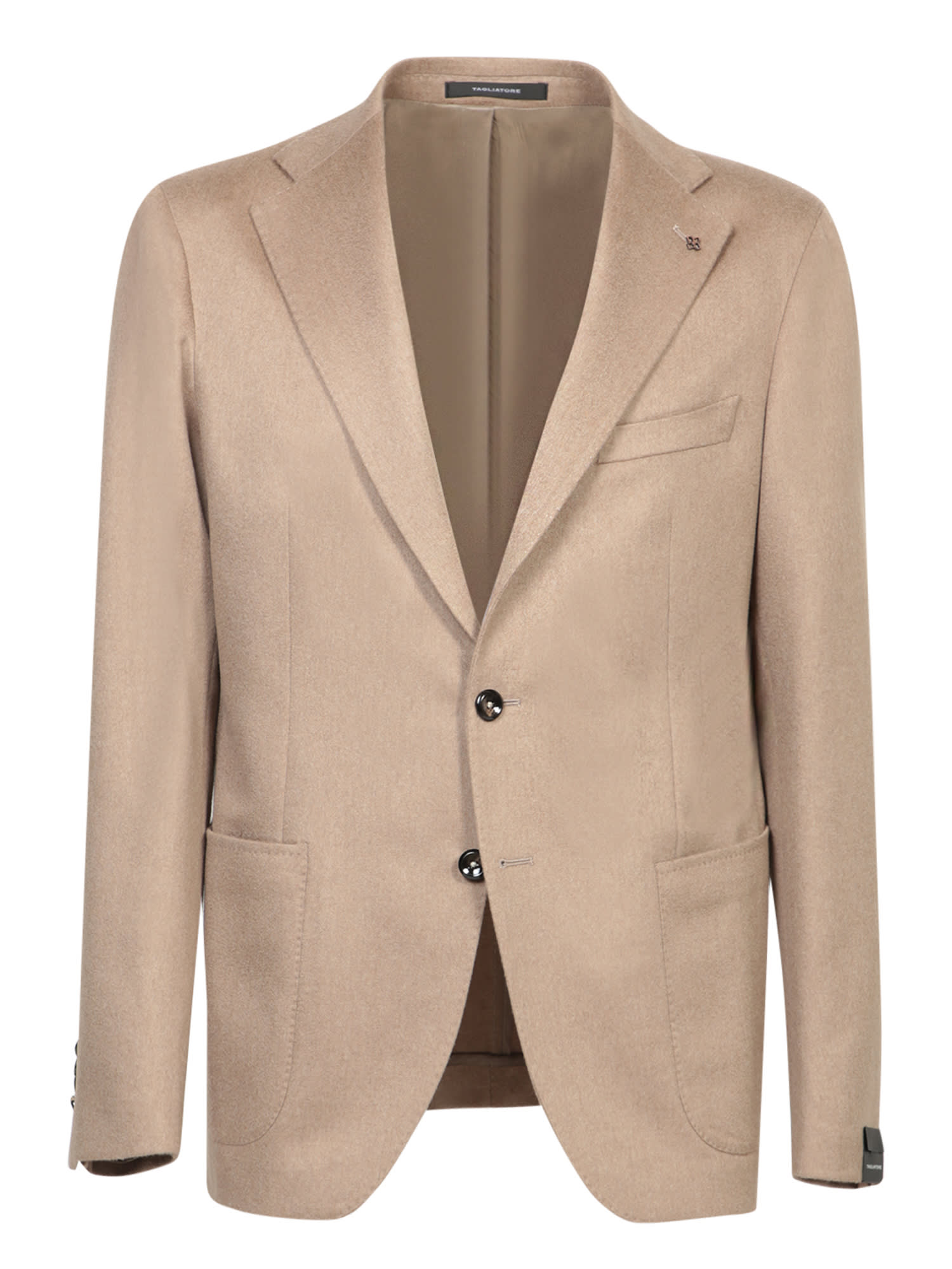 Shop Tagliatore Beige Single-breasted Jacket