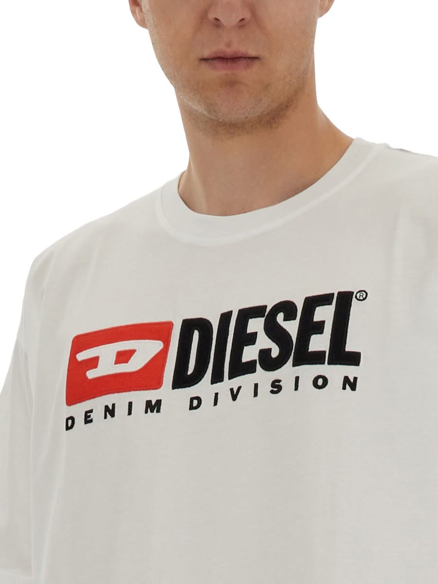 Diesel Essentials Man T-shirt White Size L Cotton