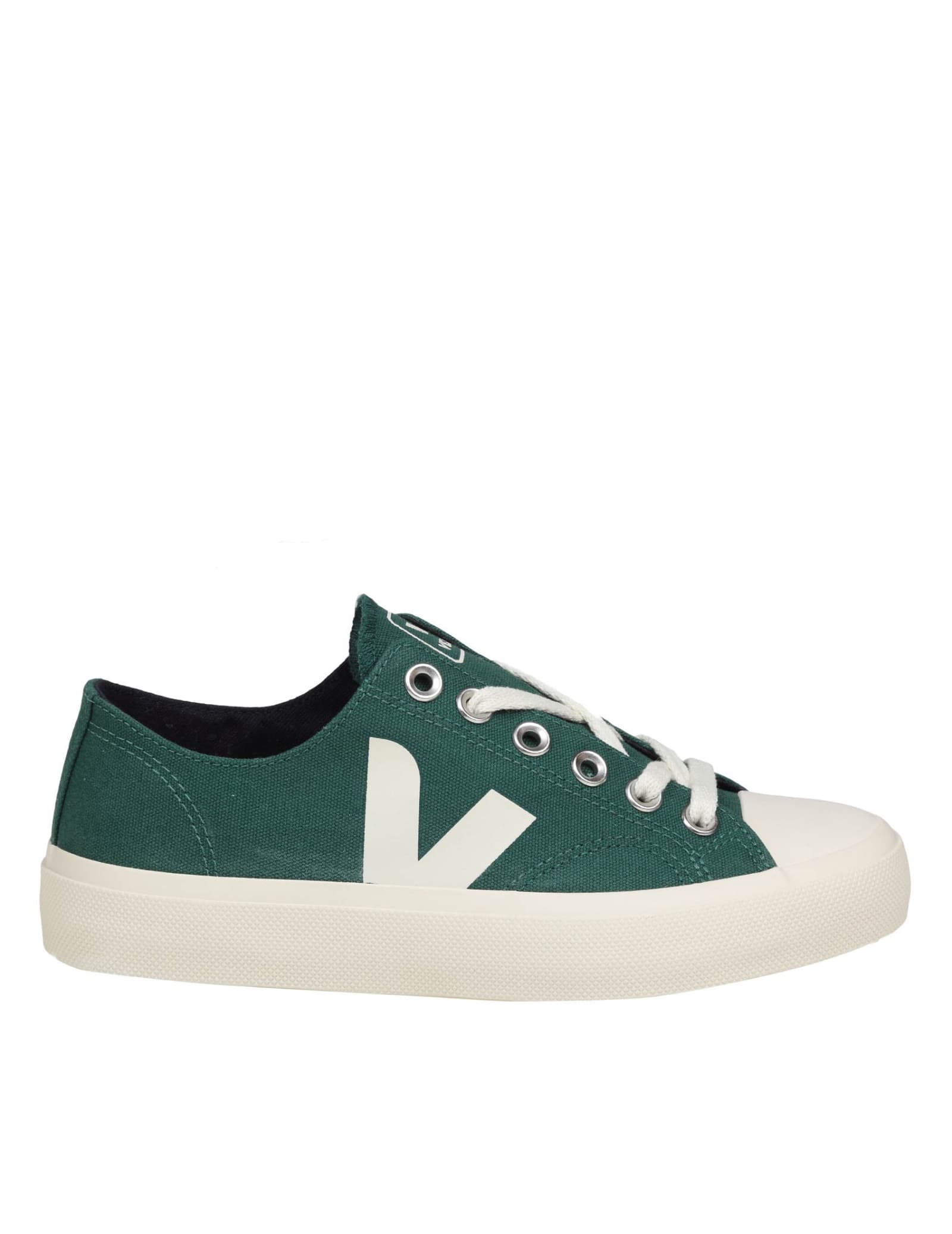 Veja Wata Sneakers In Green Canvas In Green