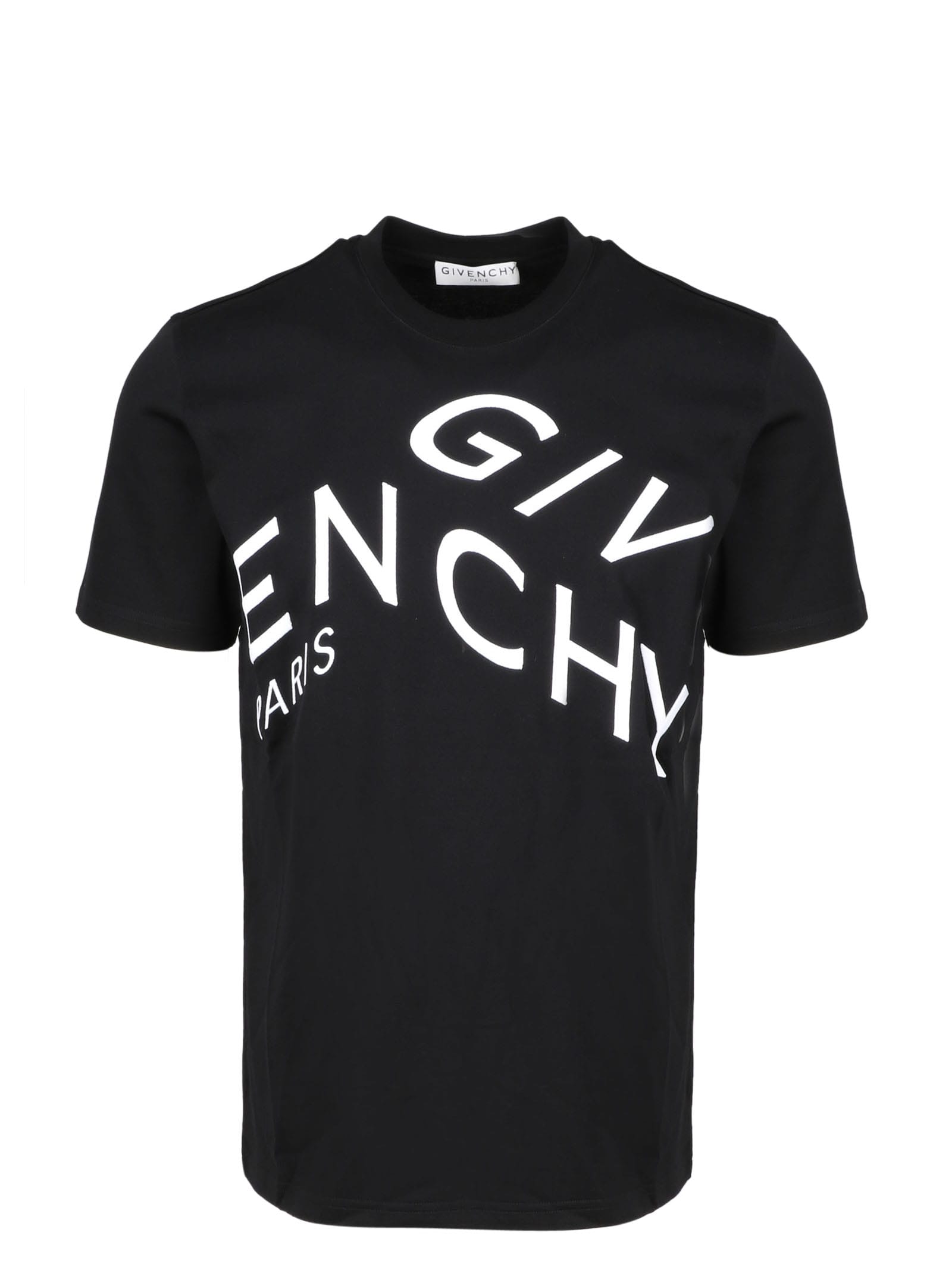 Givenchy Decomposed Logo T-shirt In Black
