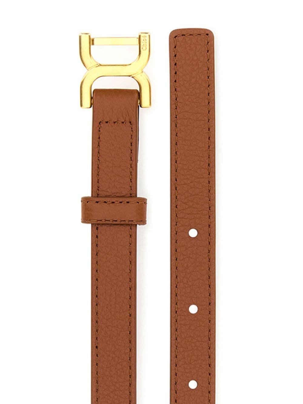 Shop Chloé Marcie Belt In M Tan