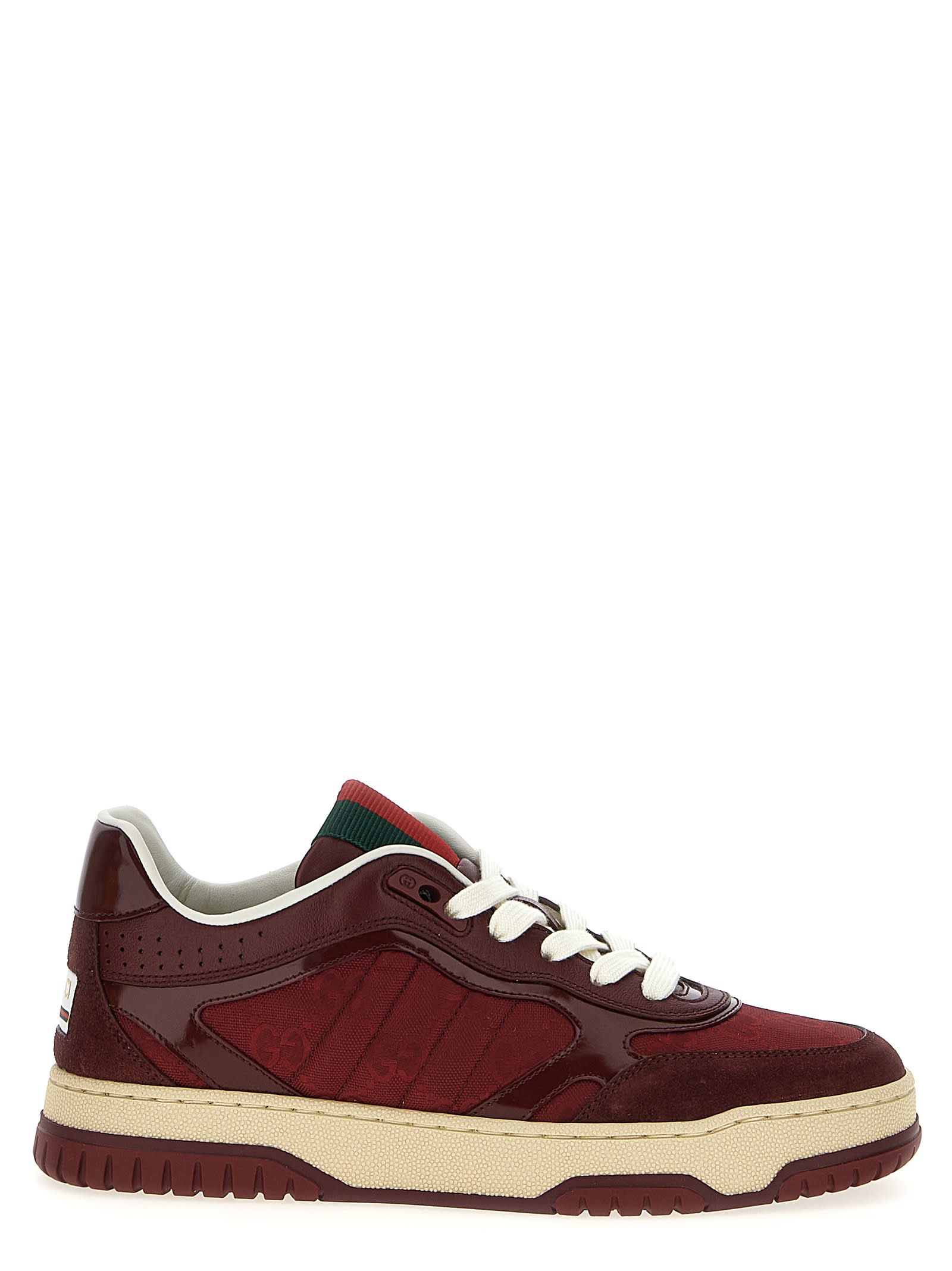 Gucci Re-web Style Sneakers Contrast Sole