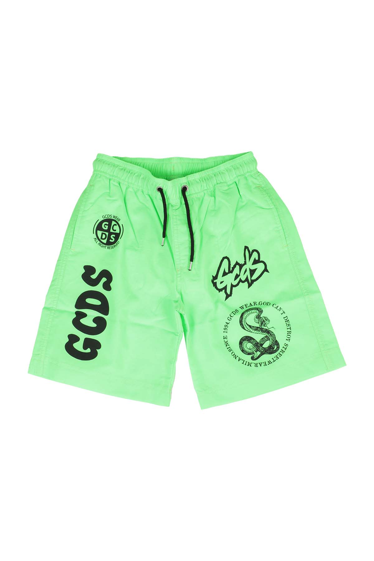 Gcds Mini Kids' Swimwear In Verde Fluo