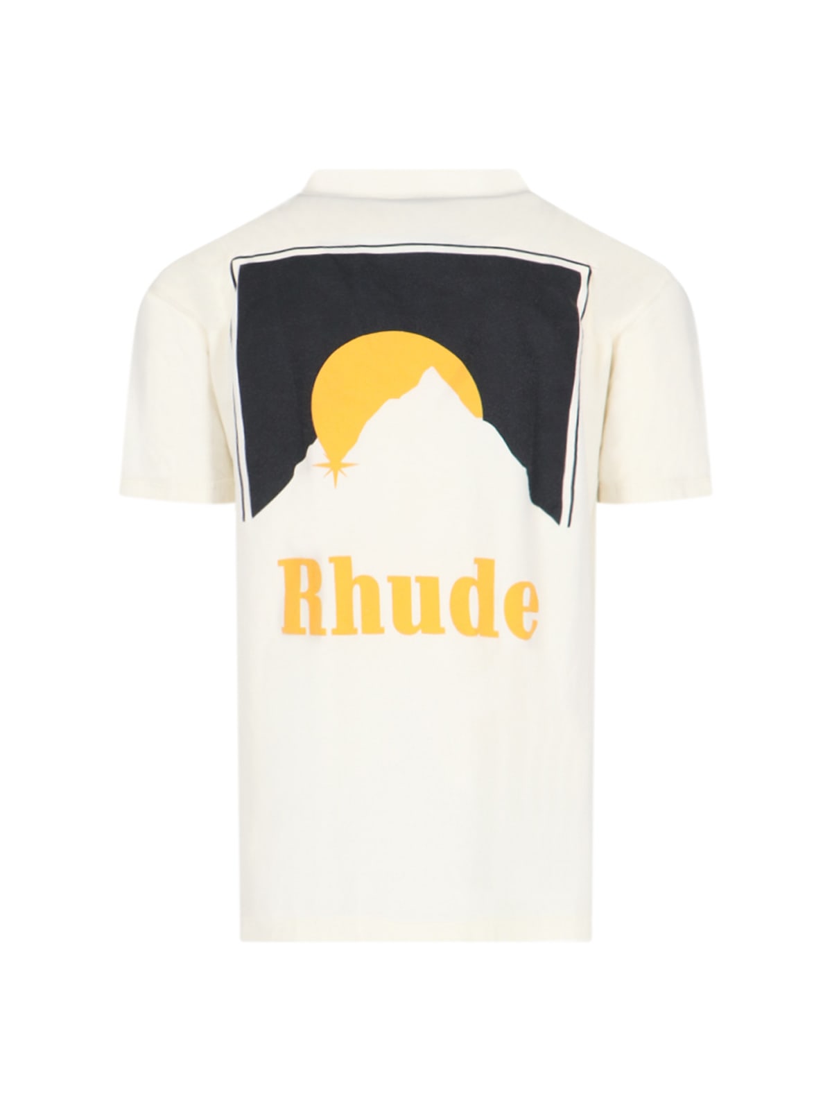 Shop Rhude Moonlight T-shirt In Crema