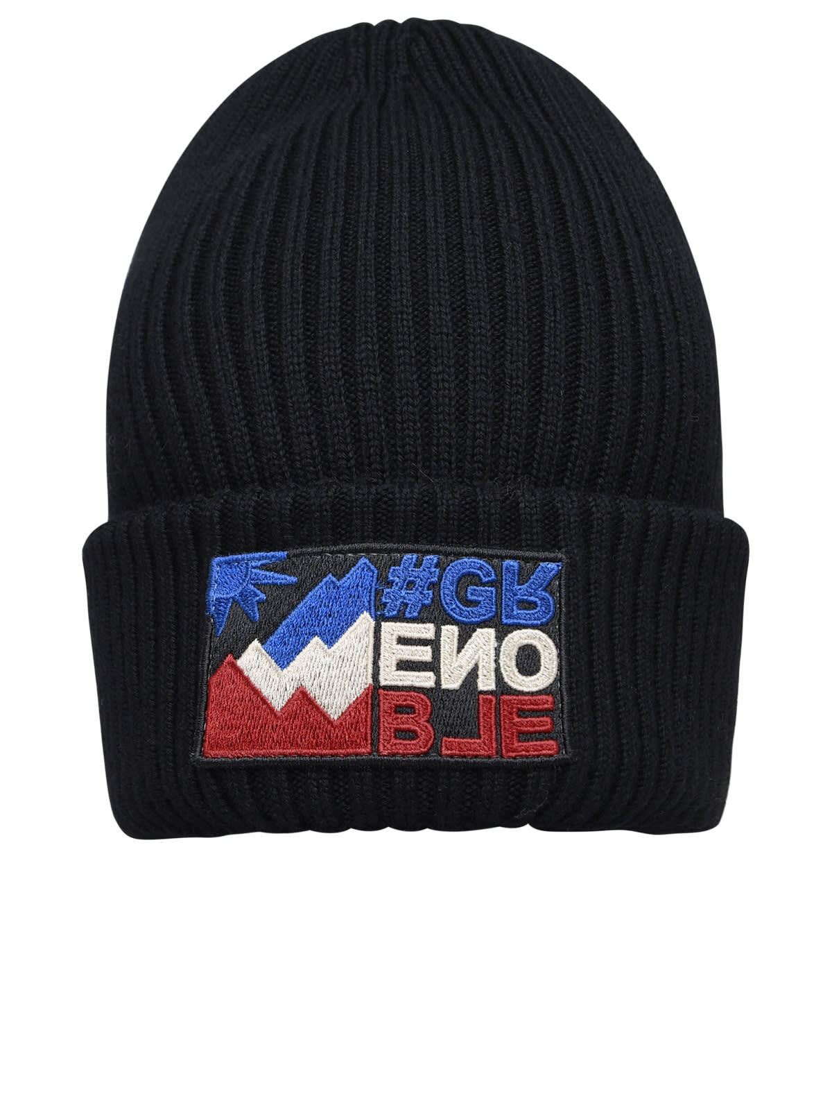 Black Virgin Wool Beanie