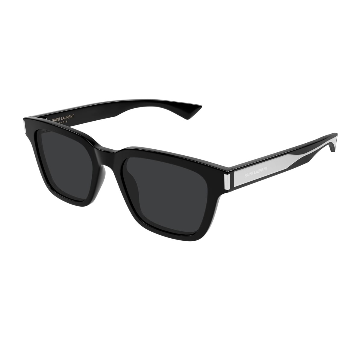 Saint Laurent Logo Sunglasses In Black