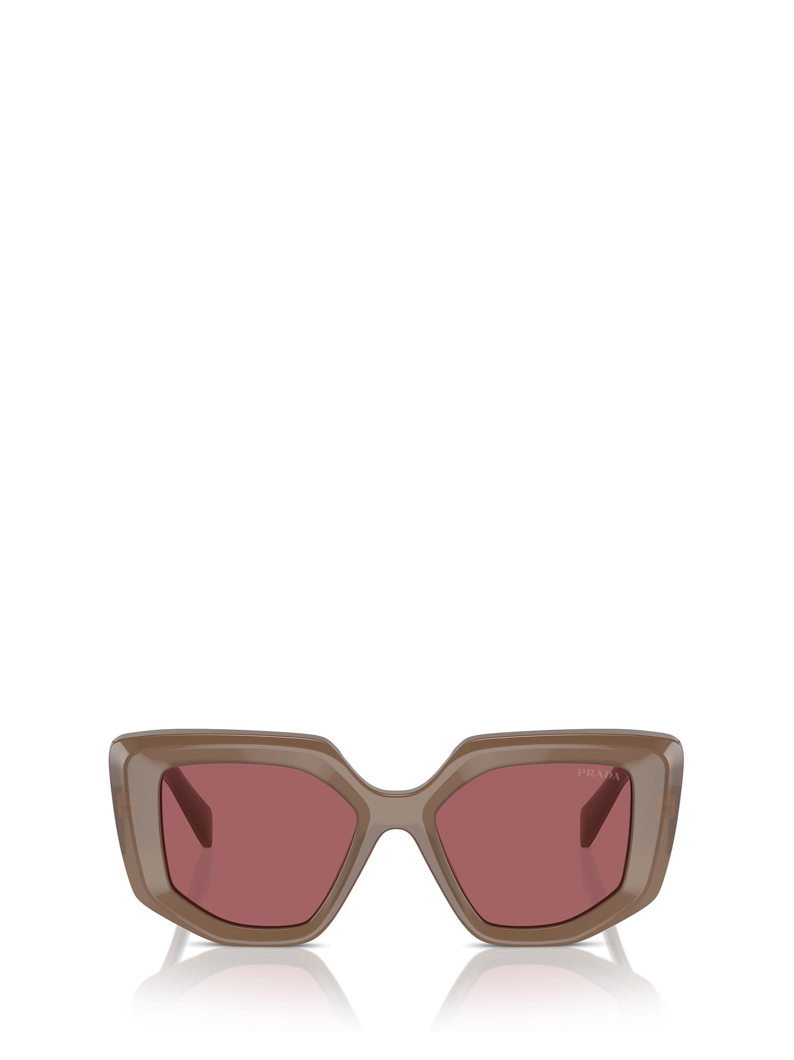 Shop Prada Pr 14zs Opal Loden Sunglasses