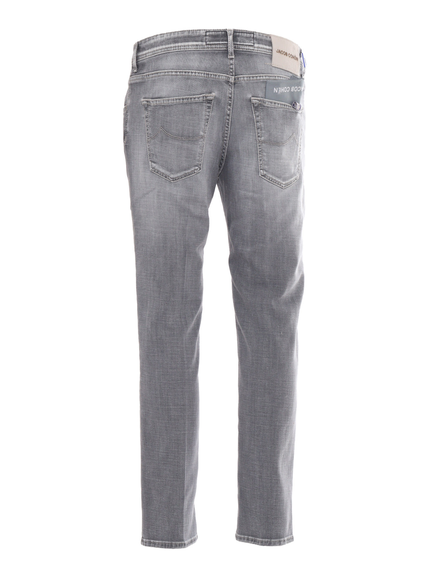 Jacob Cohen Cropped Slim Fit 5 Pocket Pants In Black