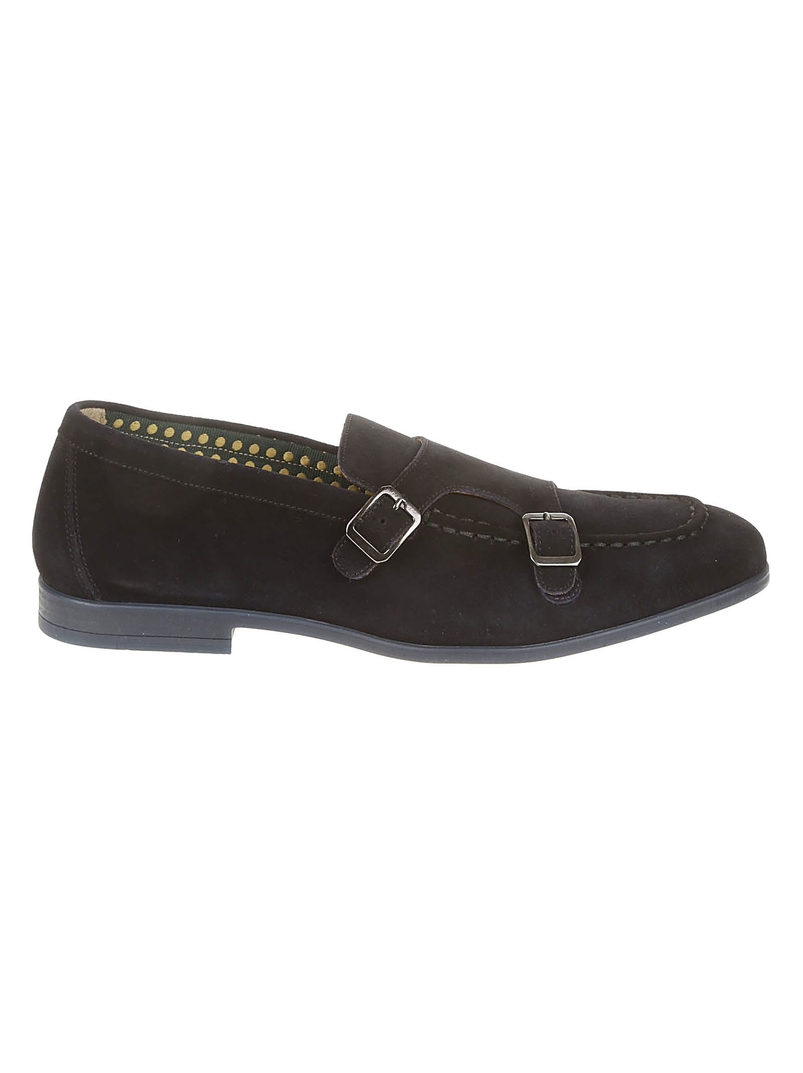 DOUCAL'S DOUBLE BUCKLE STRAP MONK SHOES