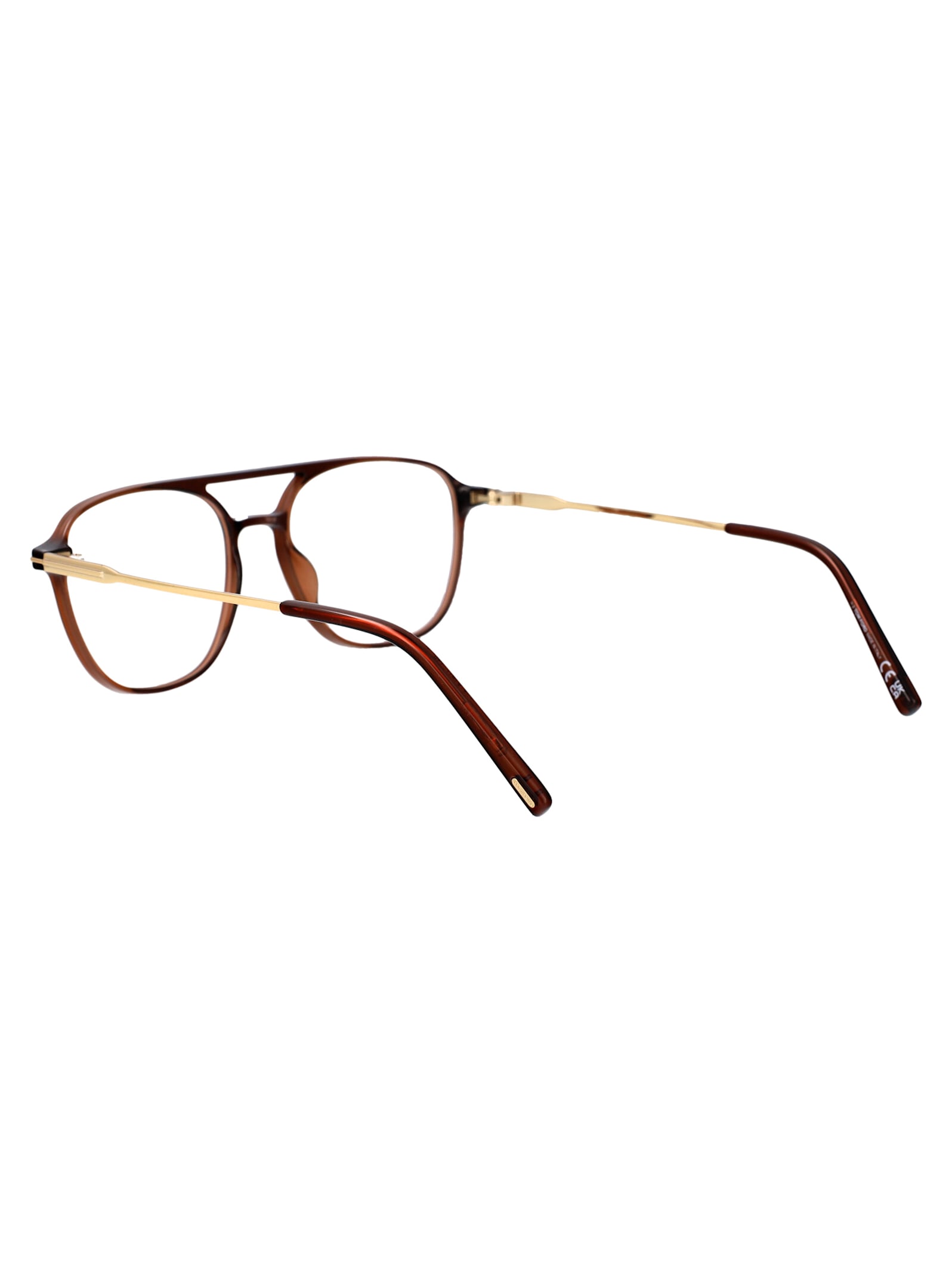 Tom Ford Ft5874-b Glasses In 048 Marrone Scuro Luc